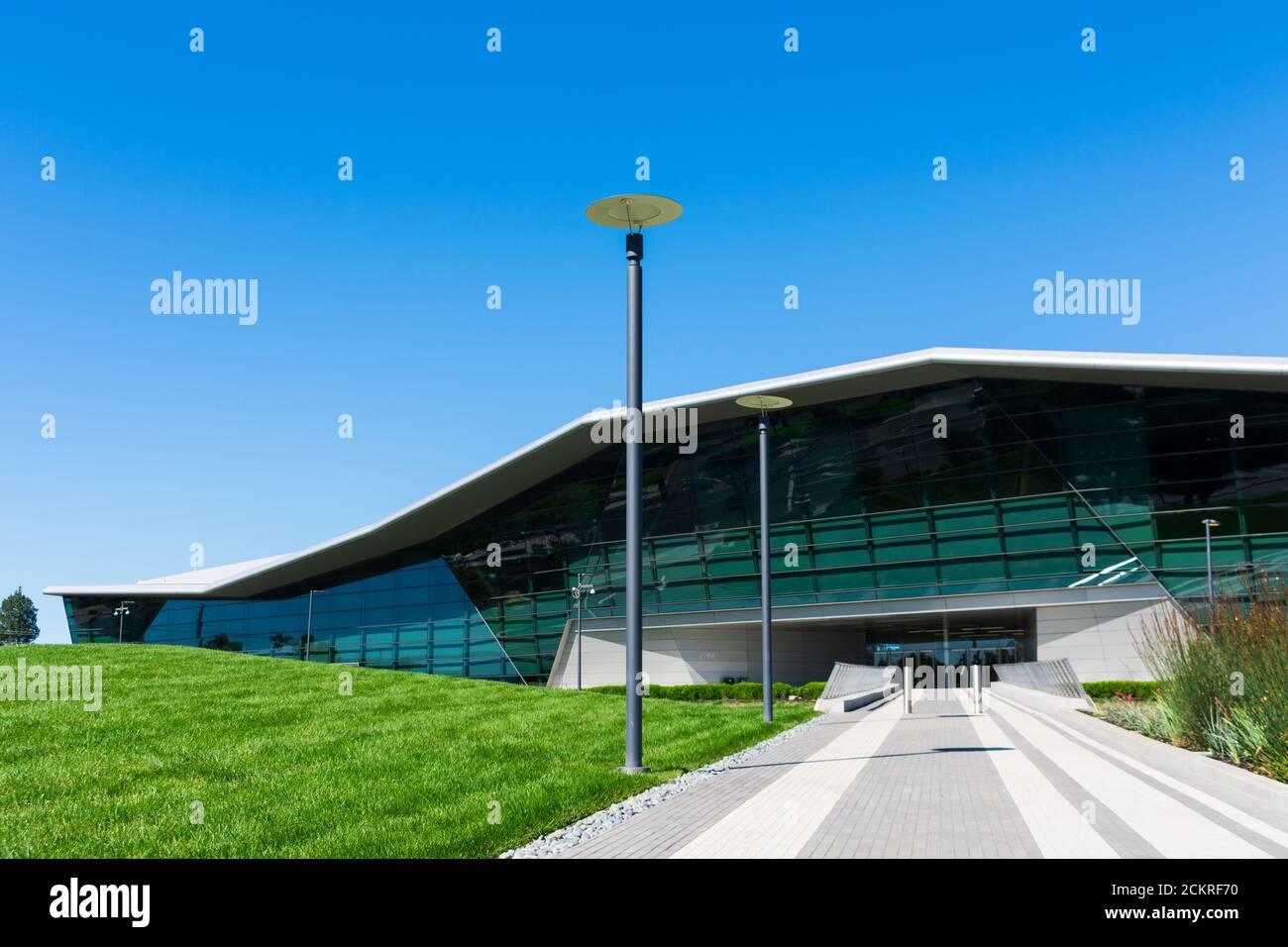 NVIDIA Hauptsitz Campus Fassade im Silicon Valley, High-Tech-Hub von San Francisco Bay Area - Santa Clara, CA, USA - Oktober 2019 Stockfoto