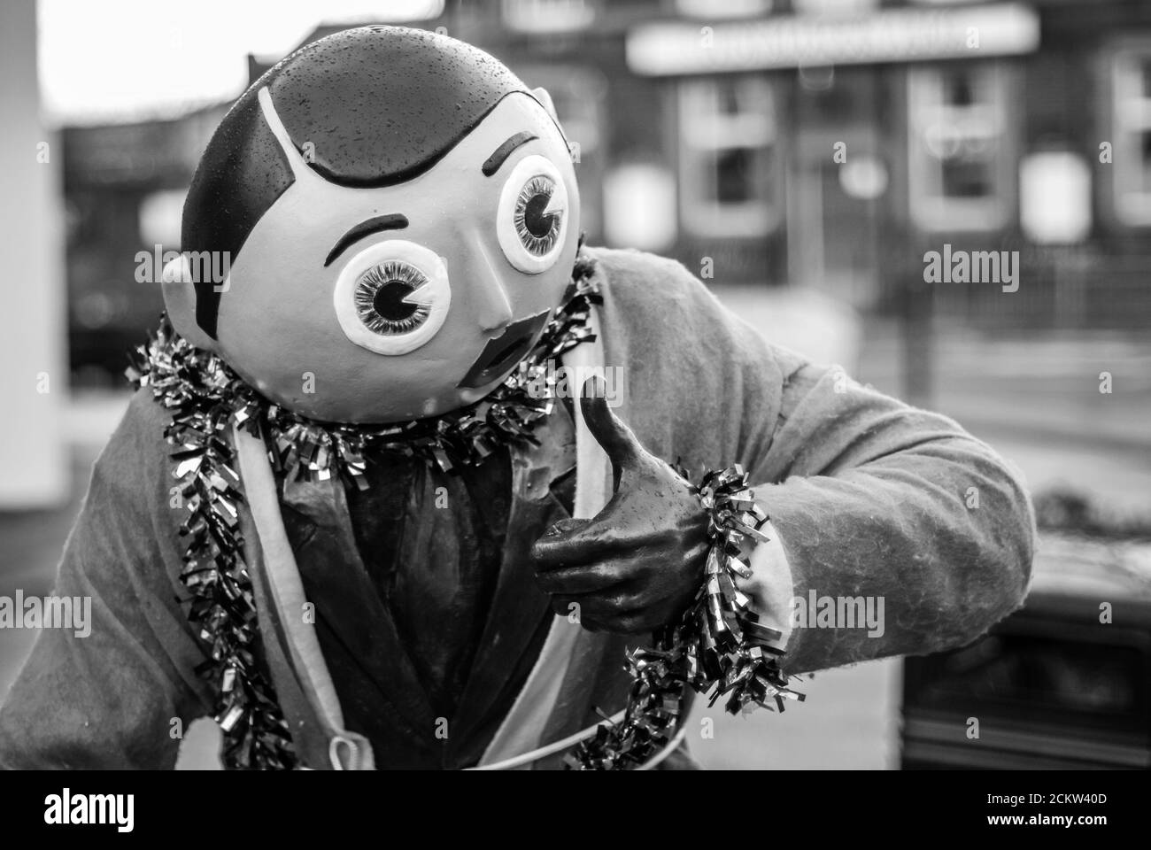Frank Sidebottom Statue Stockfoto
