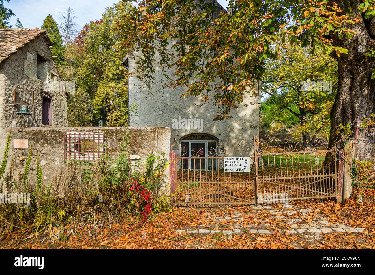 Die Kommandantur der Falletaner (Ritter des Hospitaliers) in Dole, Frankreich (La commanderie de Falletans) Stockfoto