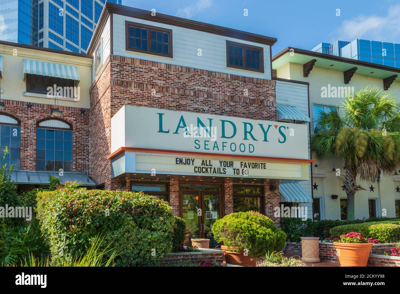 Landry's Seafood Restaurant in The Woodlands, Texas. Stockfoto