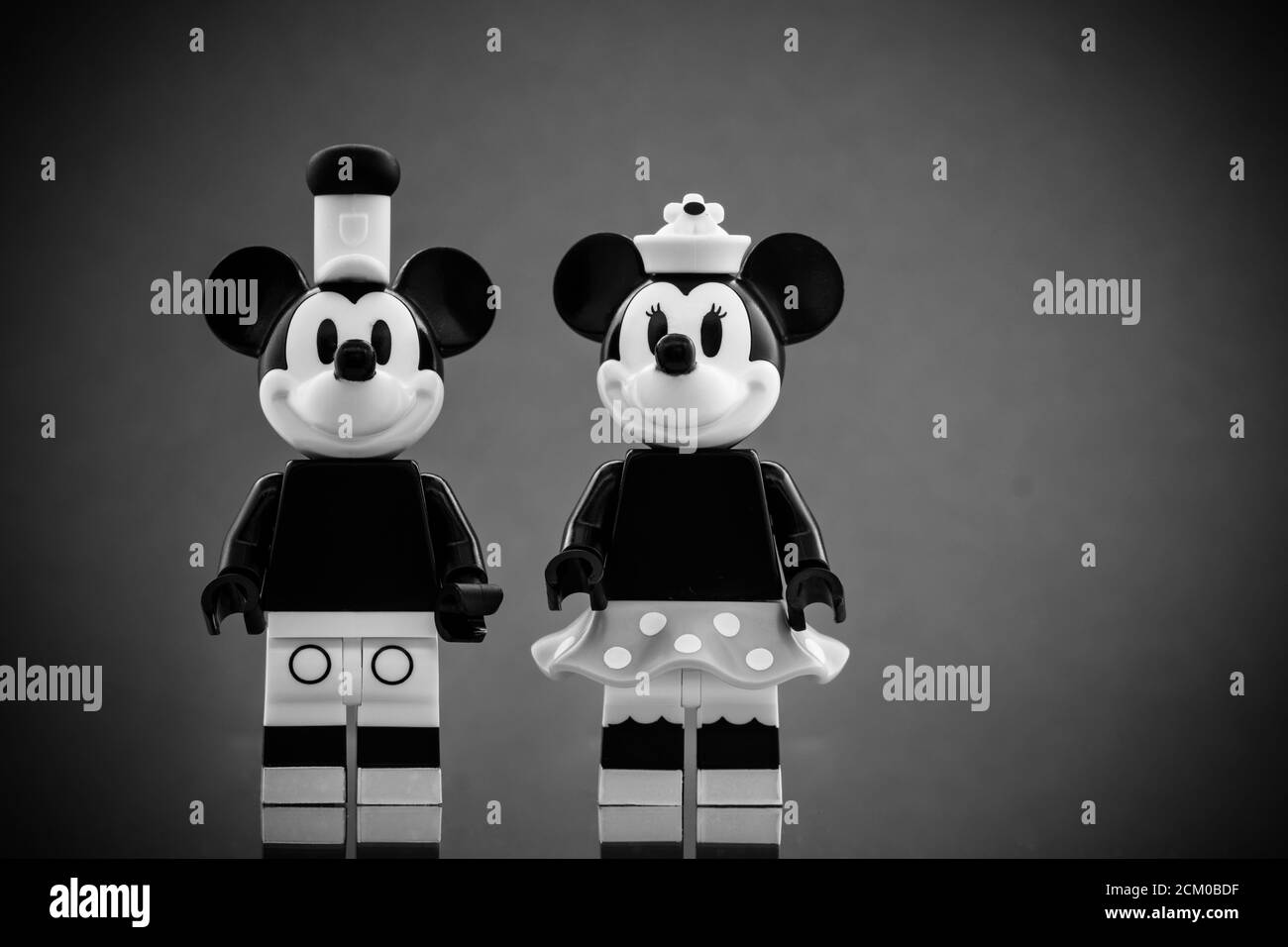 Mickey Mouse und Minnie Mouse Stockfoto