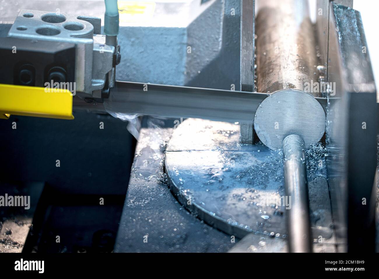 Industrie hohe Präzision CNC-Metallstab-Schneidemaschine Stockfoto