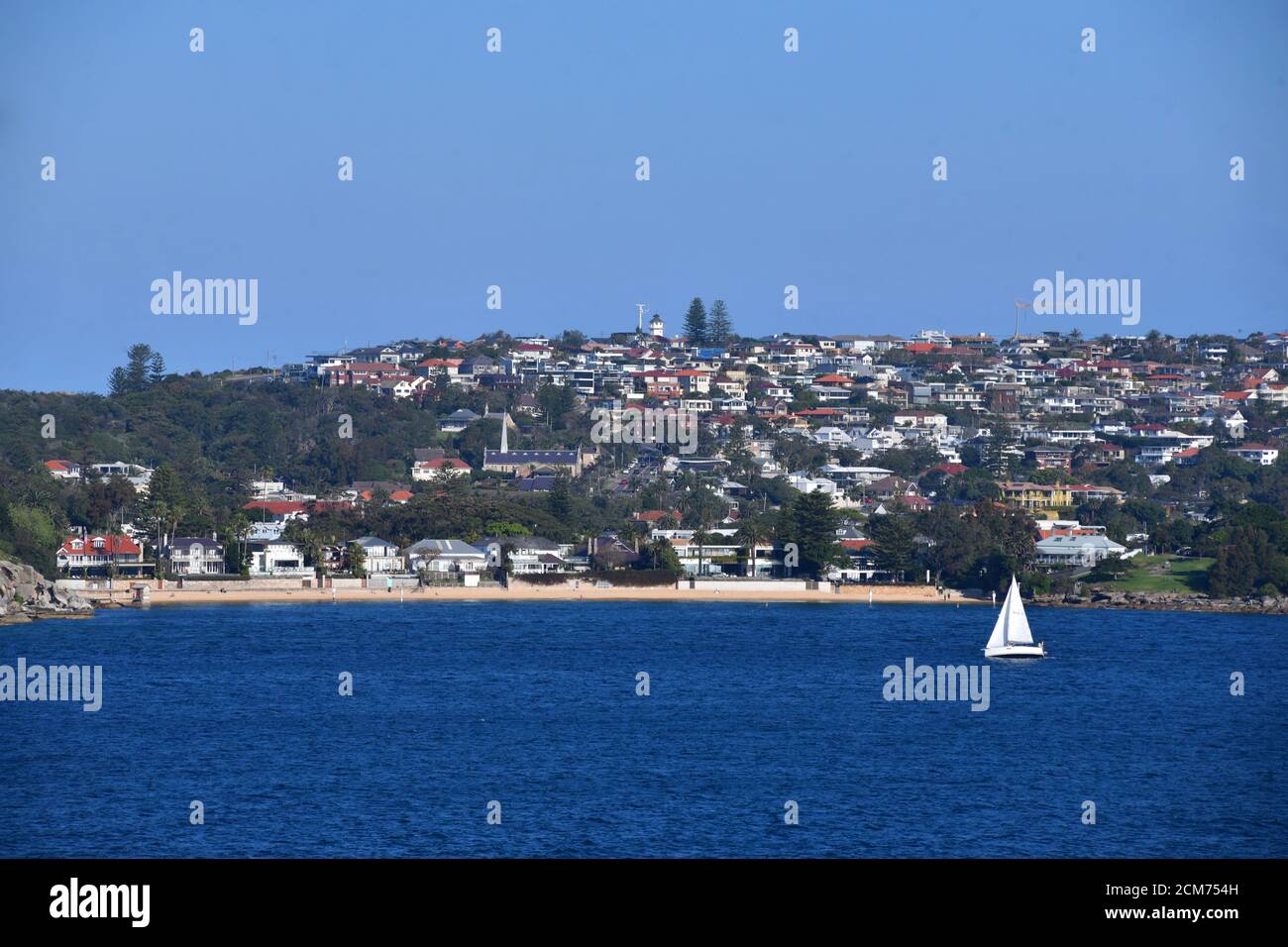 Ein sonniger Tag im Hafen von Sydney, Australien Stockfoto