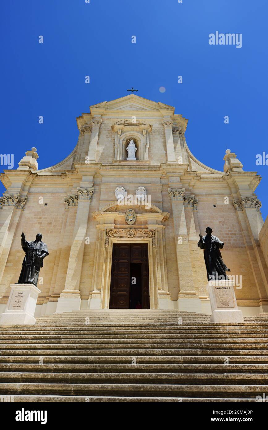 Kathedrale der Himmelfahrt in der Zitadelle in Victoria, Gozo, Malta Stockfoto