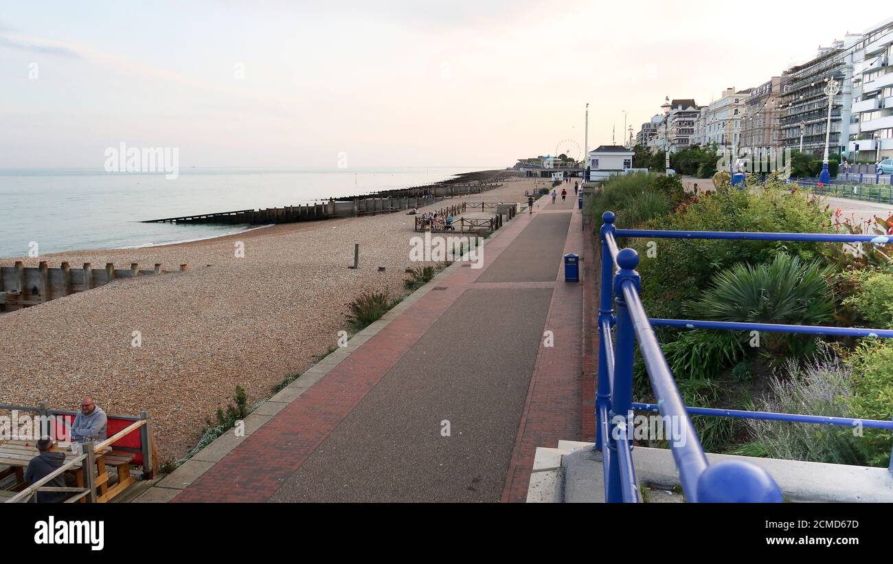 Promenade in Eastbourne Stockfoto