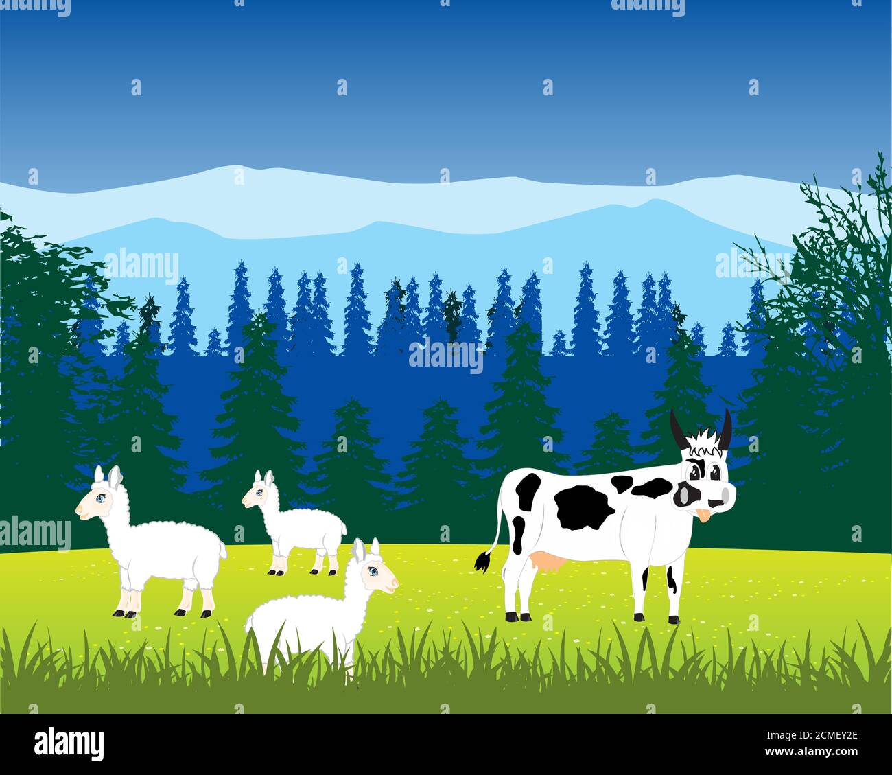 Haustiere Tiere in der Natur Stockfoto