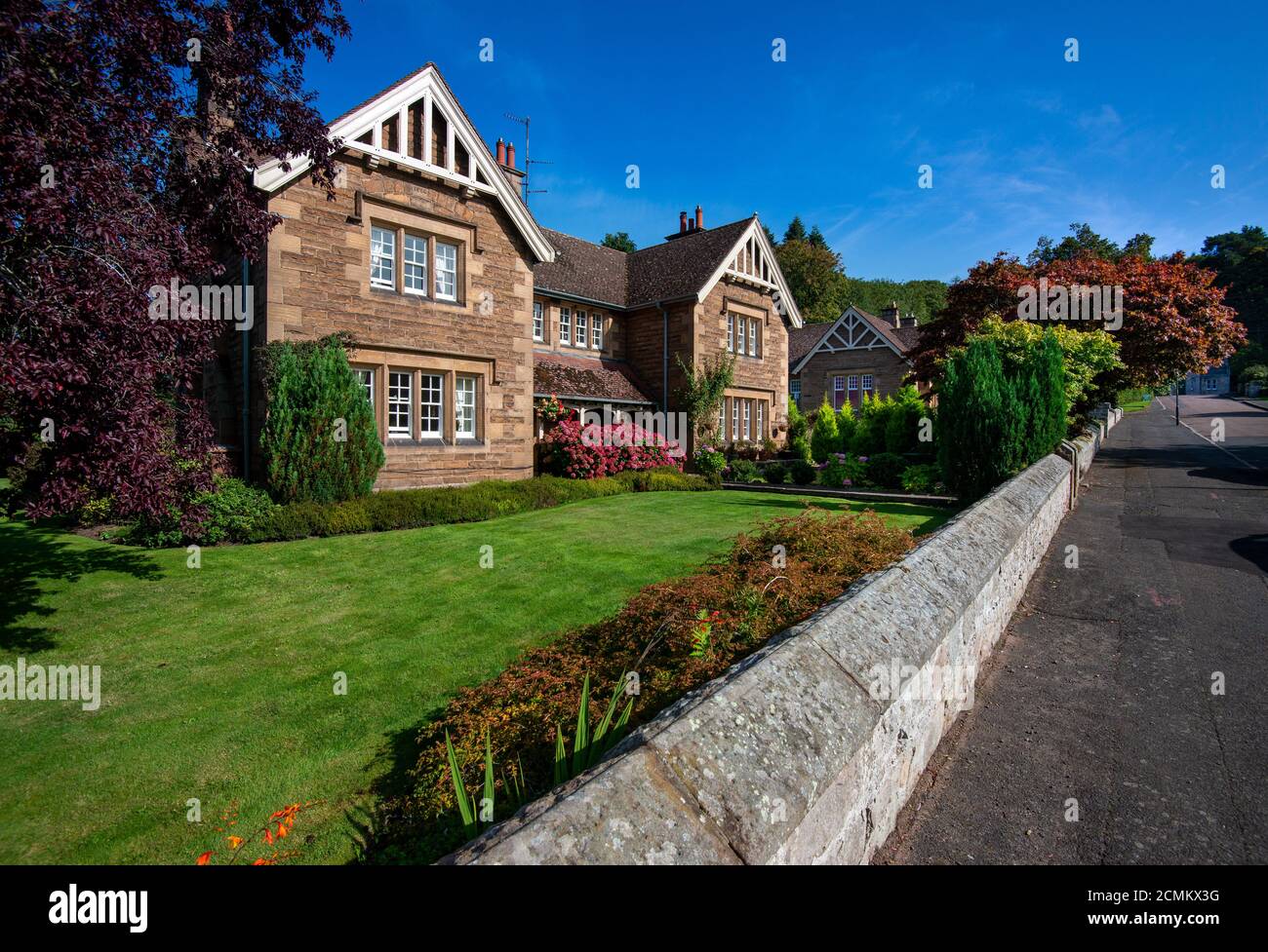 Ford Village eines der nördlichsten Dörfer Englands, das war Umgebaut im 19. Jahrhundert von Lady Waterford Stockfoto