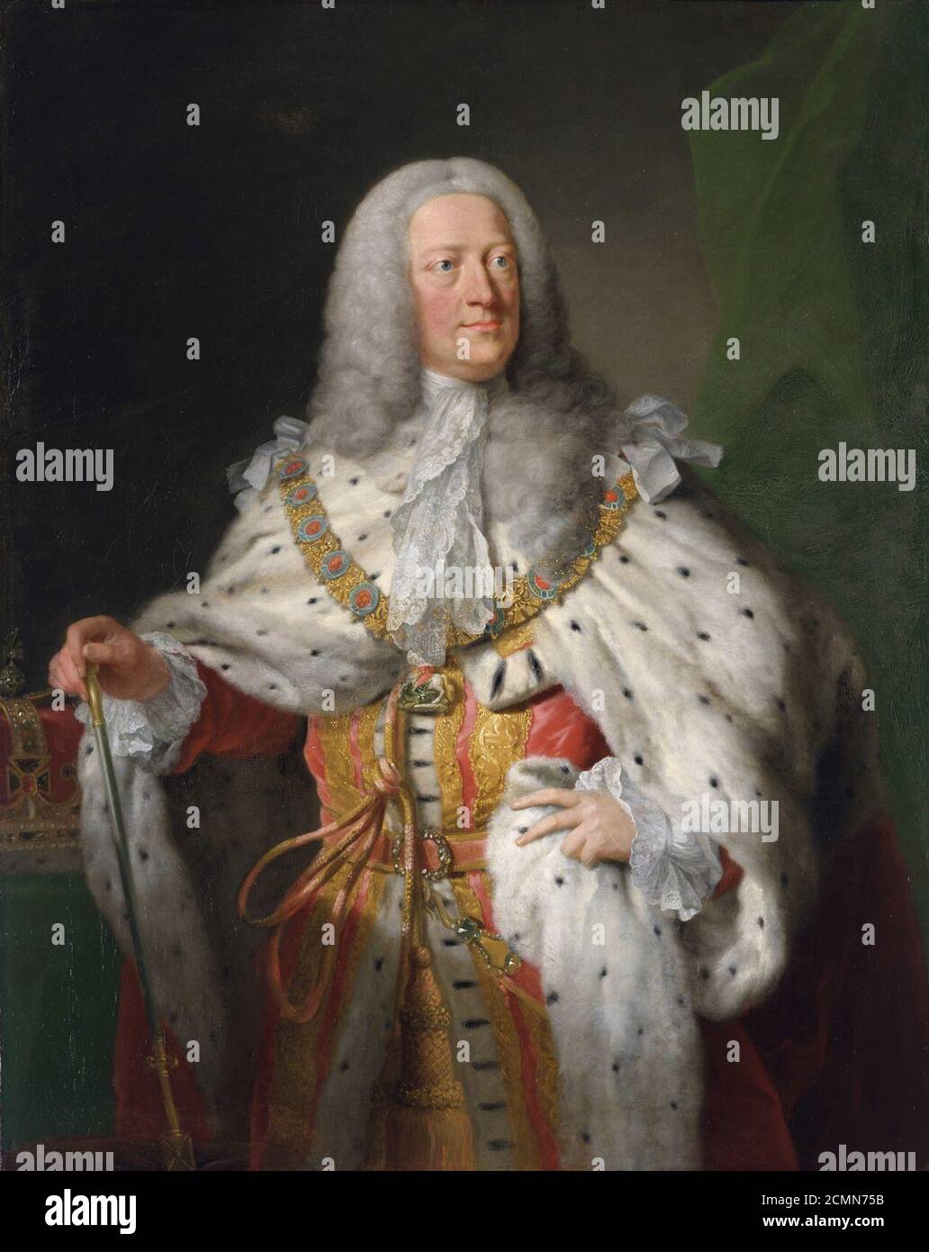 John Shackleton (d. 1767) - Georg II. (1683-1760) Stockfoto