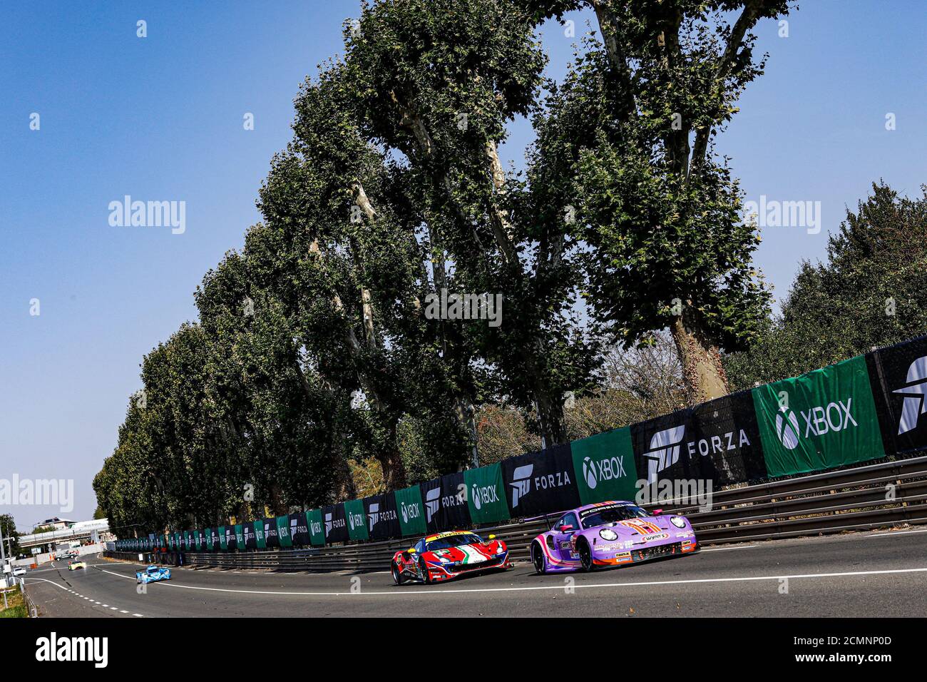 Le Mans, Frankreich. September 2020. 57 Bleekemolen Jeroen (nld), Fraga Felipe (BRA), Keating Ben (usa), Team Project 1, Porsche 911 RSR, Aktion während der freien Trainings der 2020 24 Stunden von Le Mans, 7. Lauf der FIA-Langstrecken-Weltmeisterschaft 2019-20 auf dem Circuit des 24 Heures du Mans, Vom 16. Bis 20. September 2020 in Le Mans, Frankreich - Foto Francois Flamand / DPPI Credit: LM/DPPI/Francois Flamand/Alamy Live News Stockfoto