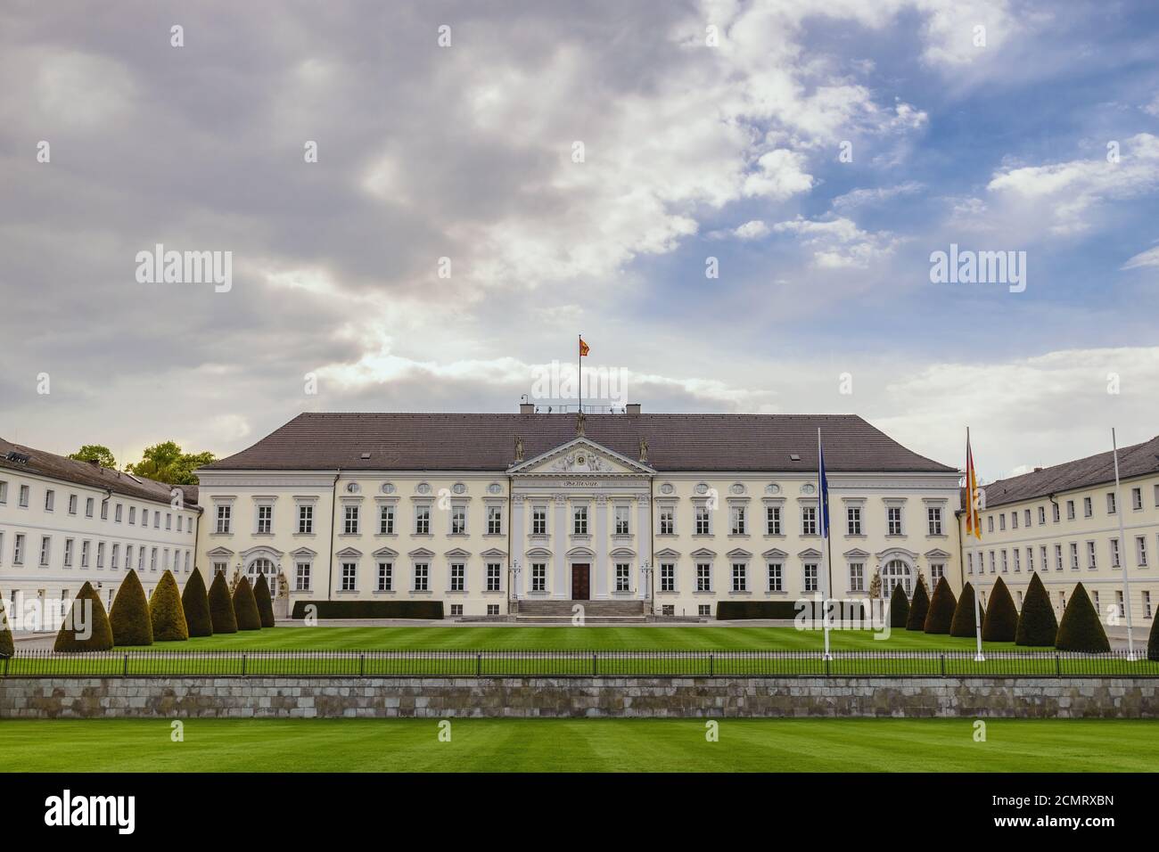 Berlin Deutschland, City Skyline im Schloss Bellevue Stockfoto