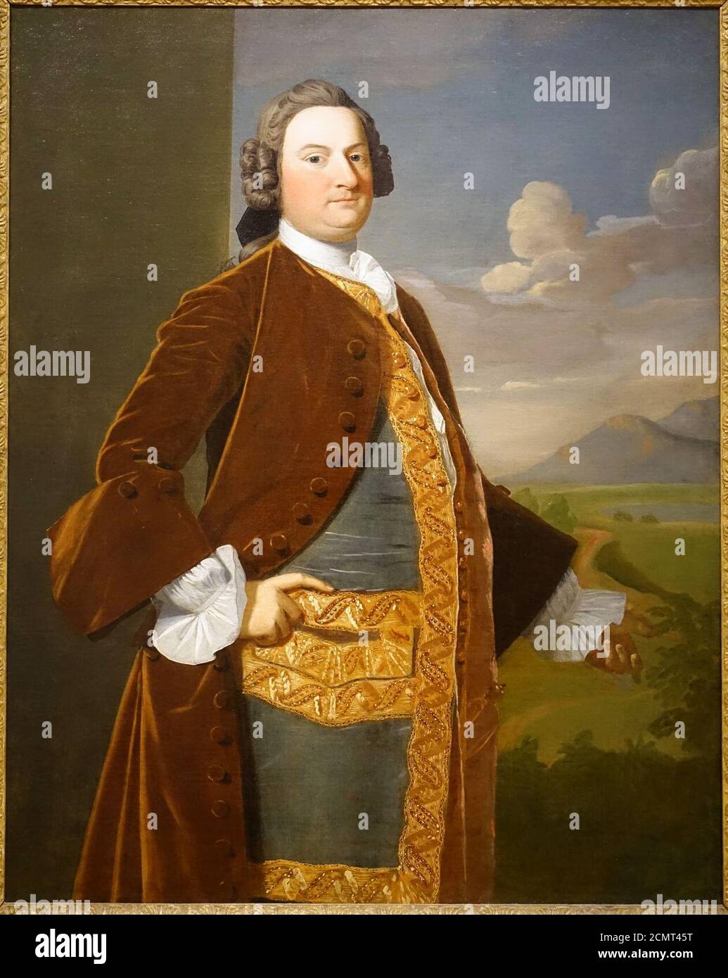 Richter Richard Saltonstall von Robert Feke, c. 1750, Stockfoto
