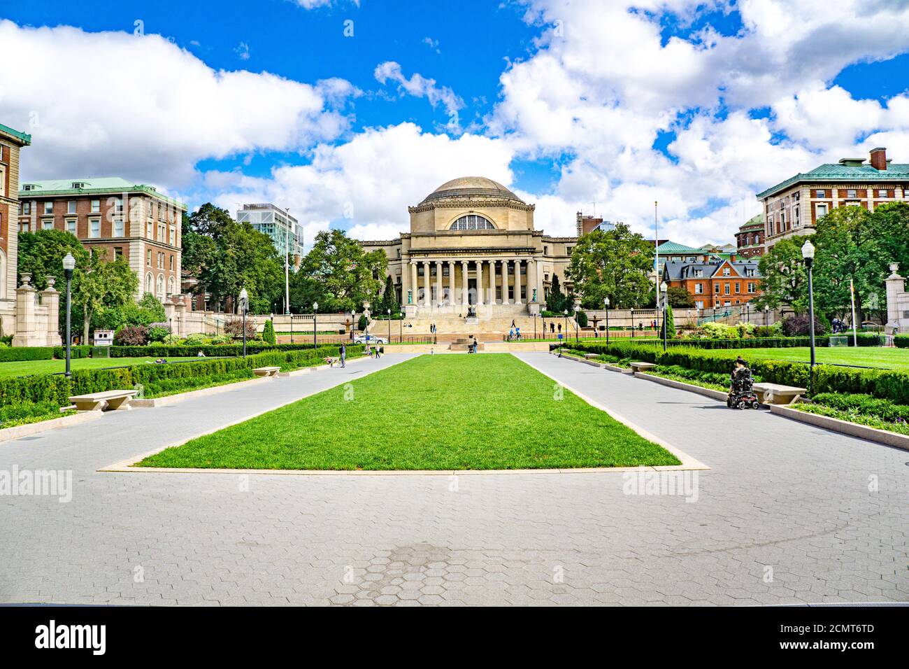 Low Memorial Library und Quad, Columbia University, New York City, New York, USA Stockfoto