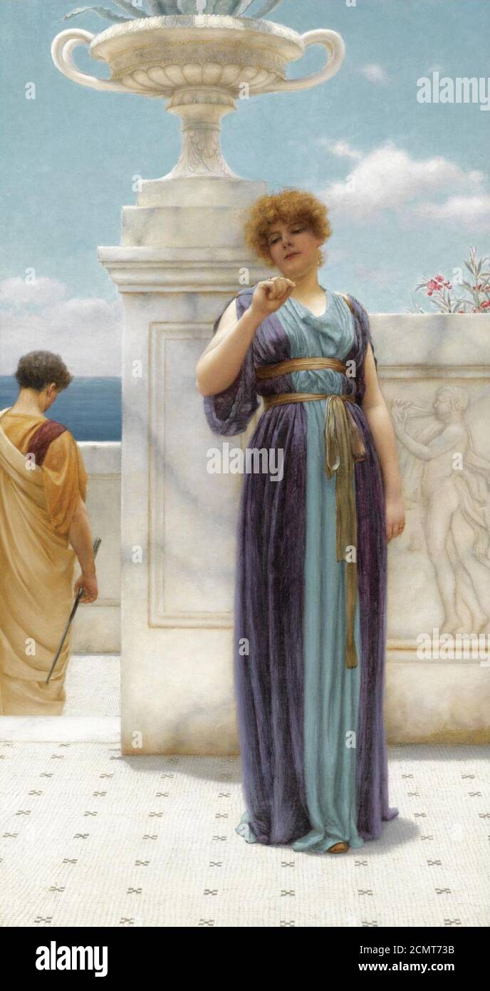 John William Godward - Der Verlobungsring. Stockfoto