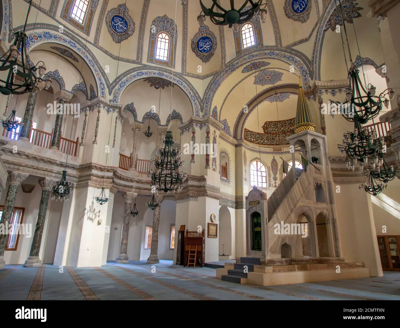 Kleine Hagia Sophia Moschee, auch bekannt als Kucuk Aya Sofya, in Istanbul, Türkei. Früher byzantinische Kirche der Heiligen Sergius und Bacchus. Stockfoto