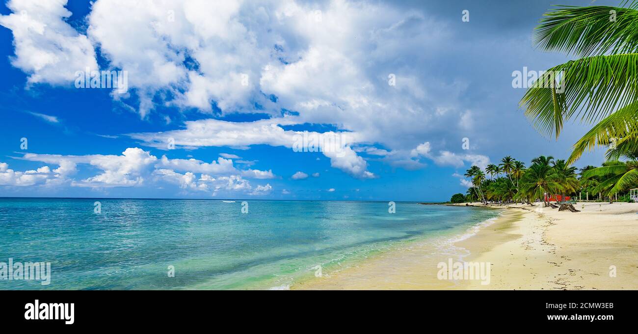 tropisches Paradiesstrand Stockfoto