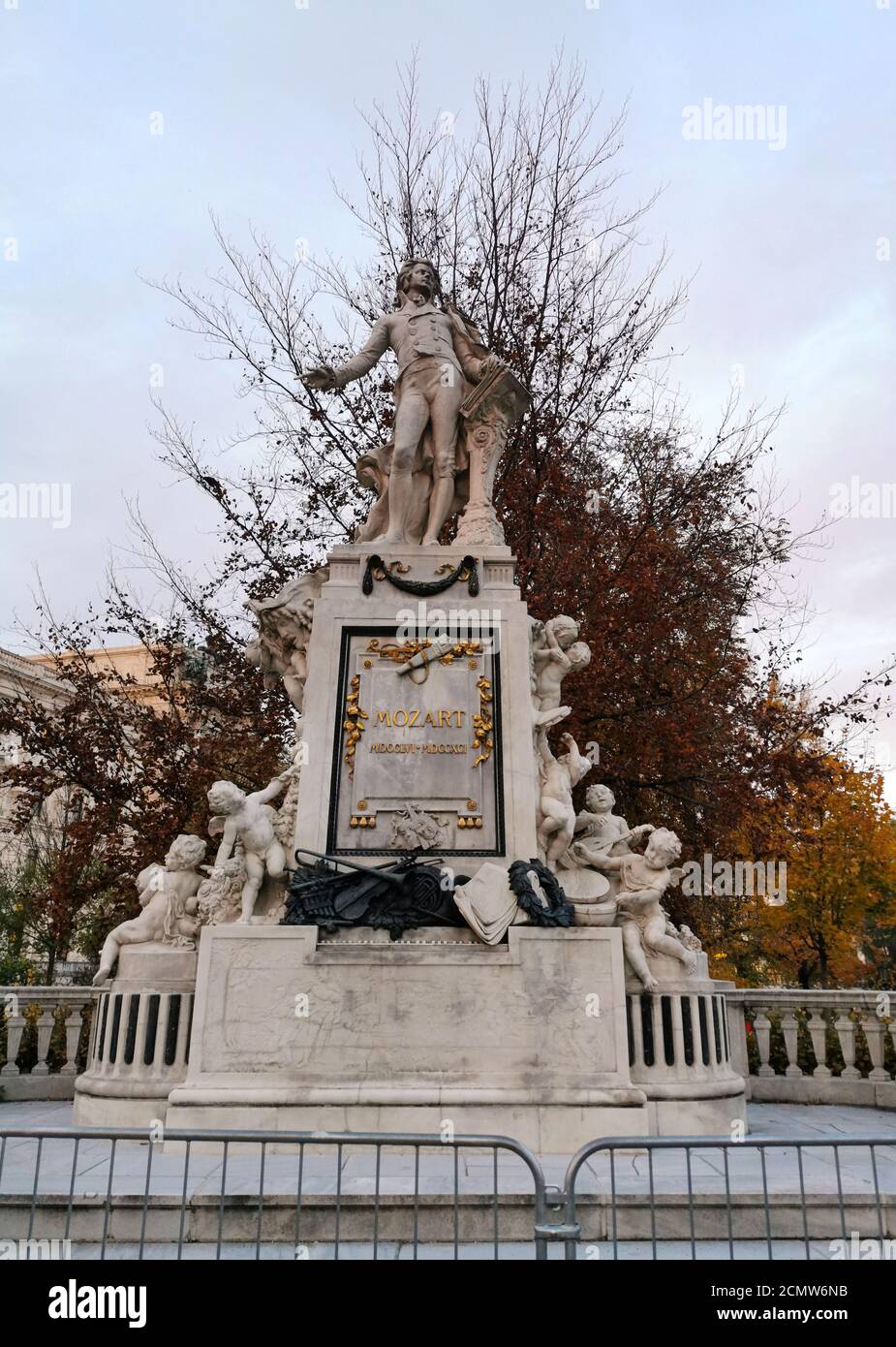 Mozart-Denkmal in Wien, Österreich Stockfoto