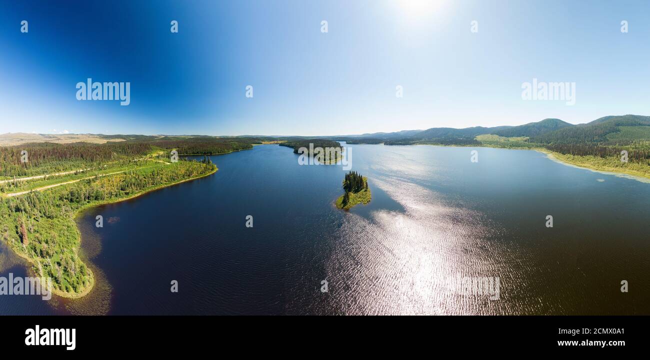 Wunderschöne Panoramaaussicht auf die kanadische Natur Stockfoto