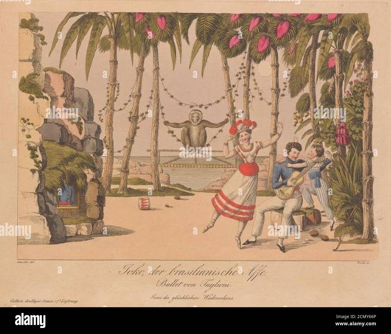 Joko der brasilianische Affe. Ballett von Taglioni 1. Stockfoto
