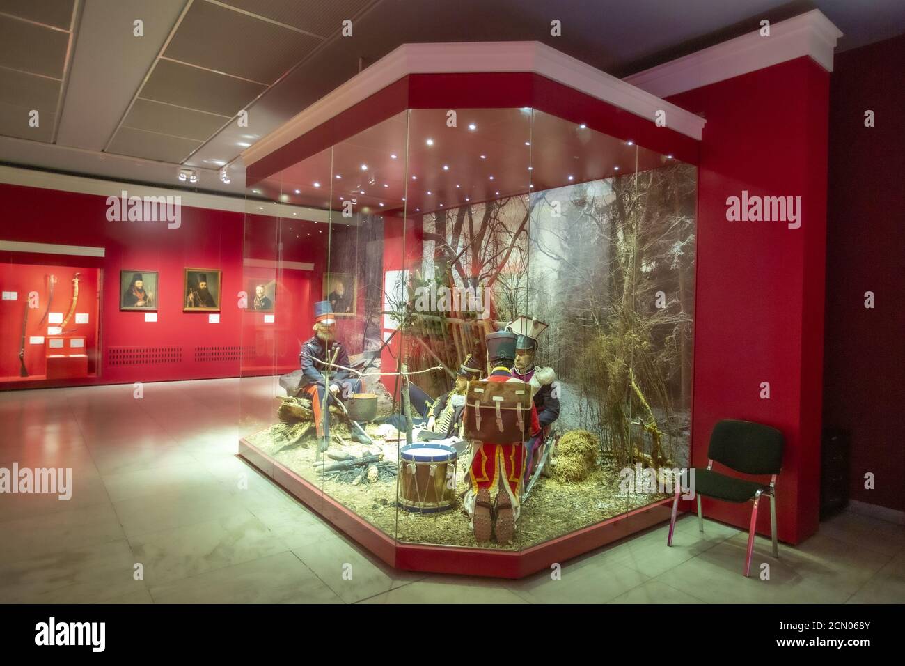 Schlacht von Borodino. MuseumPanorama in Moskau. Russland