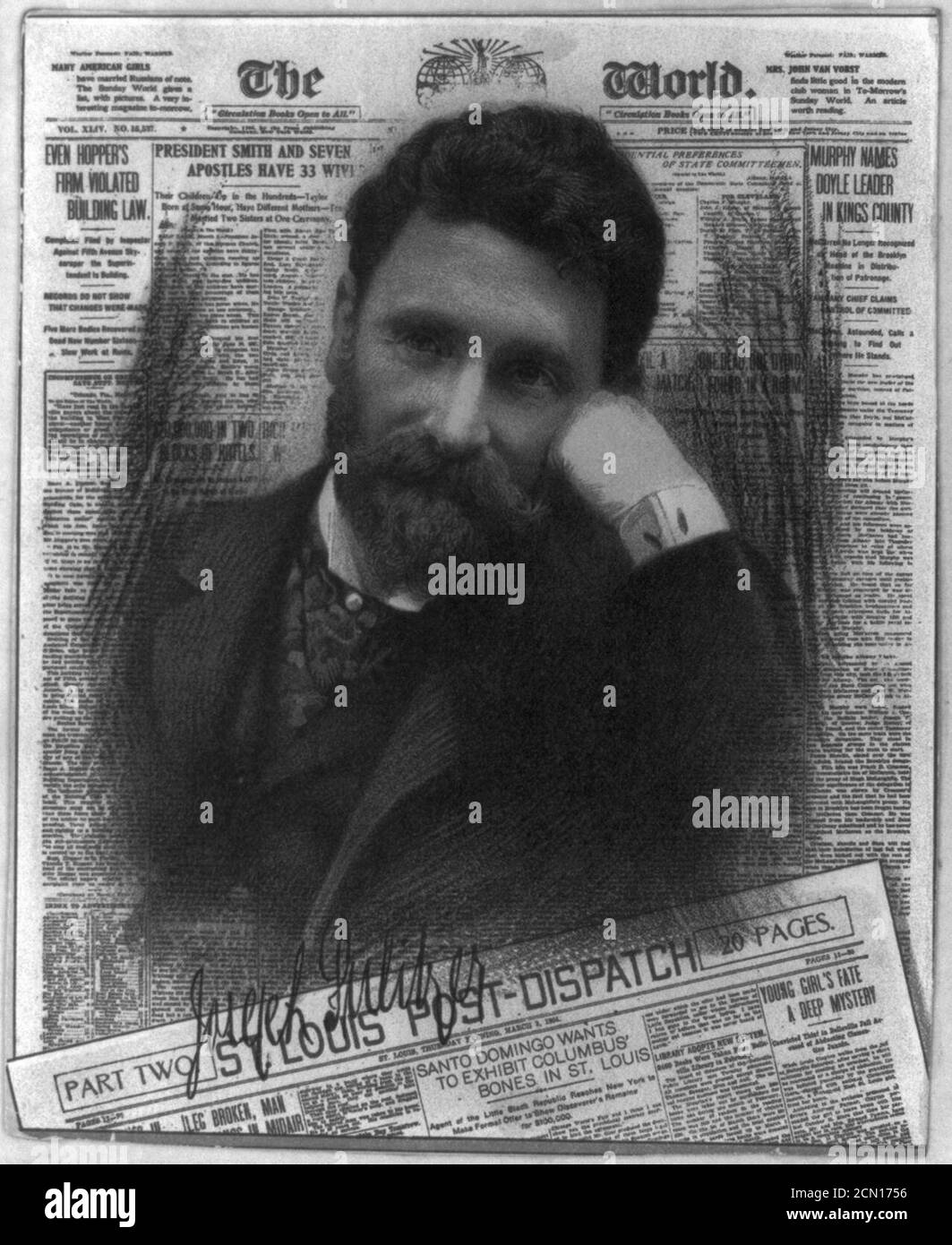 Joseph Pulitzer, 1847-1911 Stockfoto
