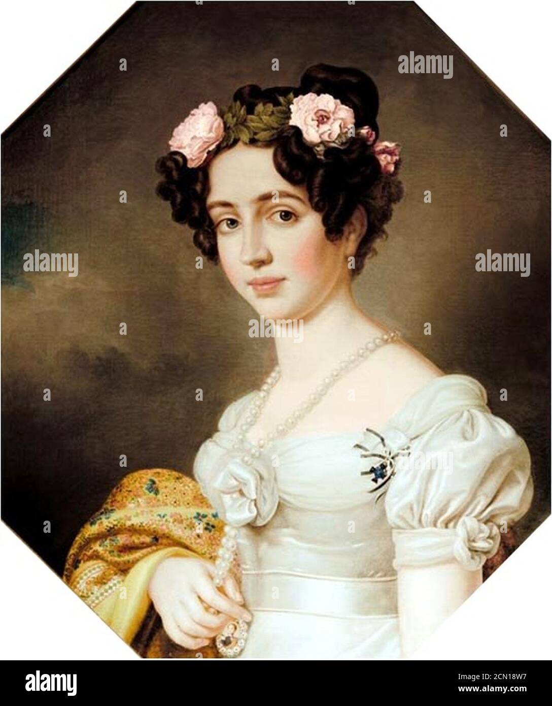 Joseph Stieler - Königin Elisabeth von Preußen nach 1843. Stockfoto