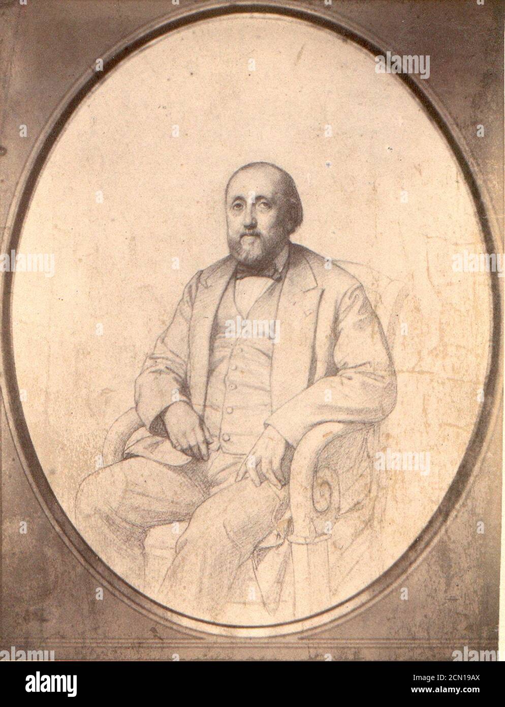 Joseph Uchard (1809-1891). Stockfoto