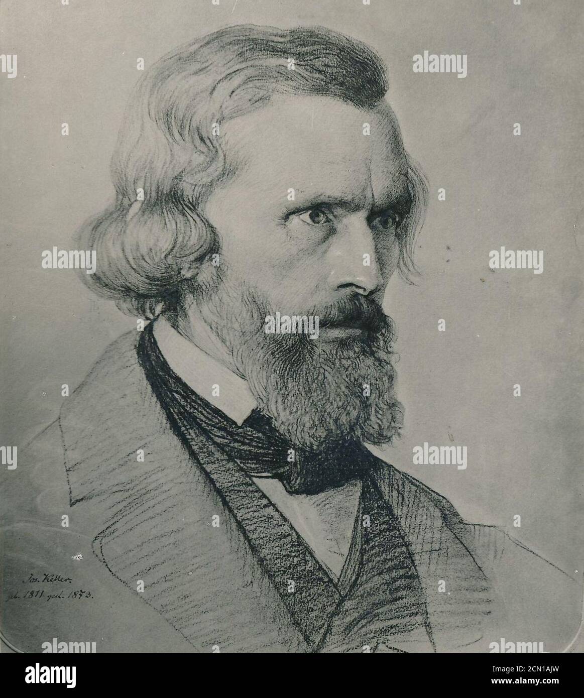 Joseph von Keller Eduard Bendemann. Stockfoto