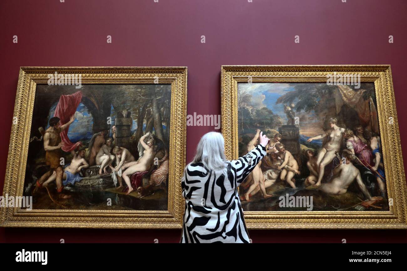 Diana Und Aktaon Von Tizian Stockfotografie Alamy