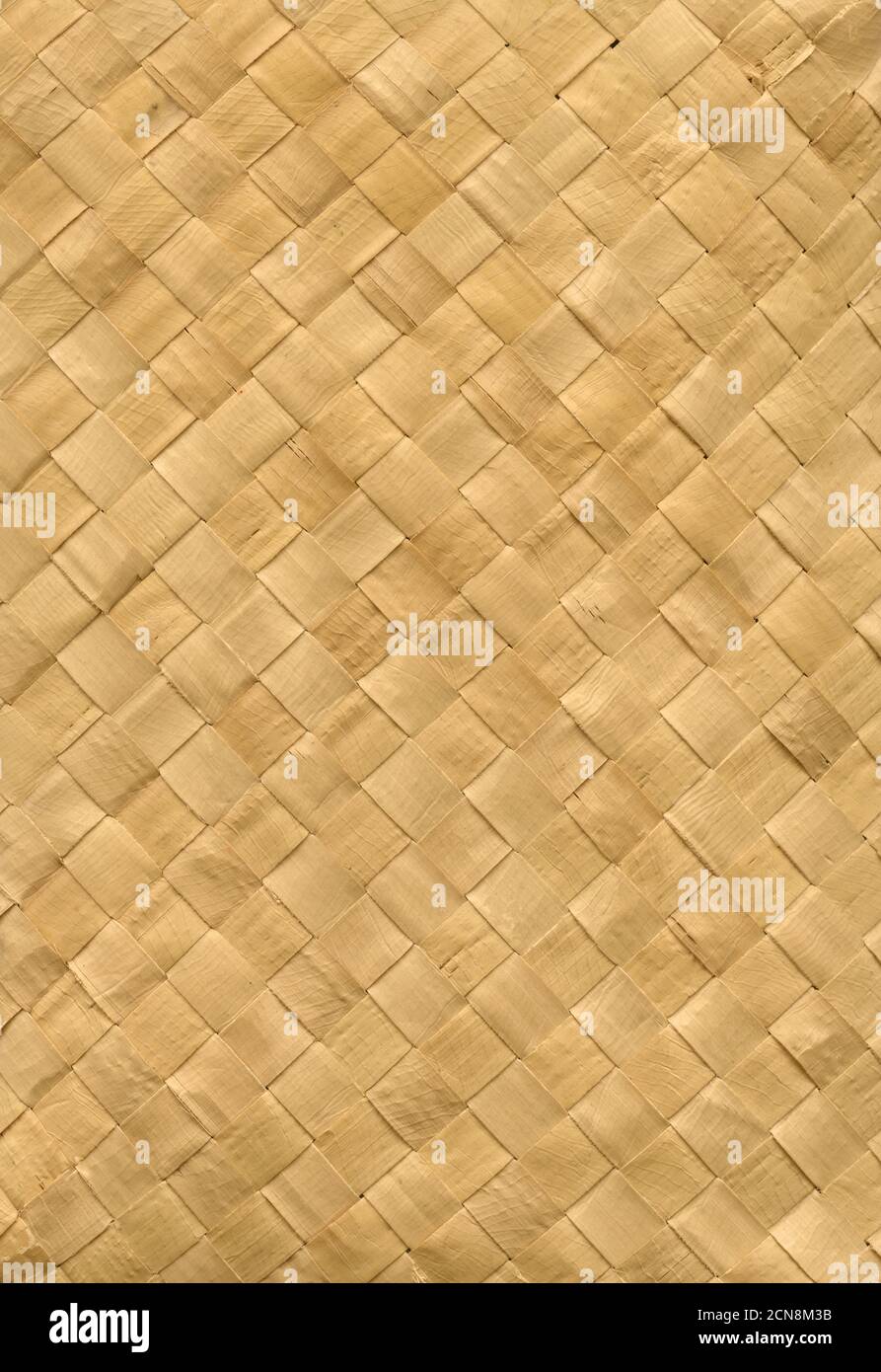 Gewebte Bambus Matte Textur Hintergrund Stockfoto