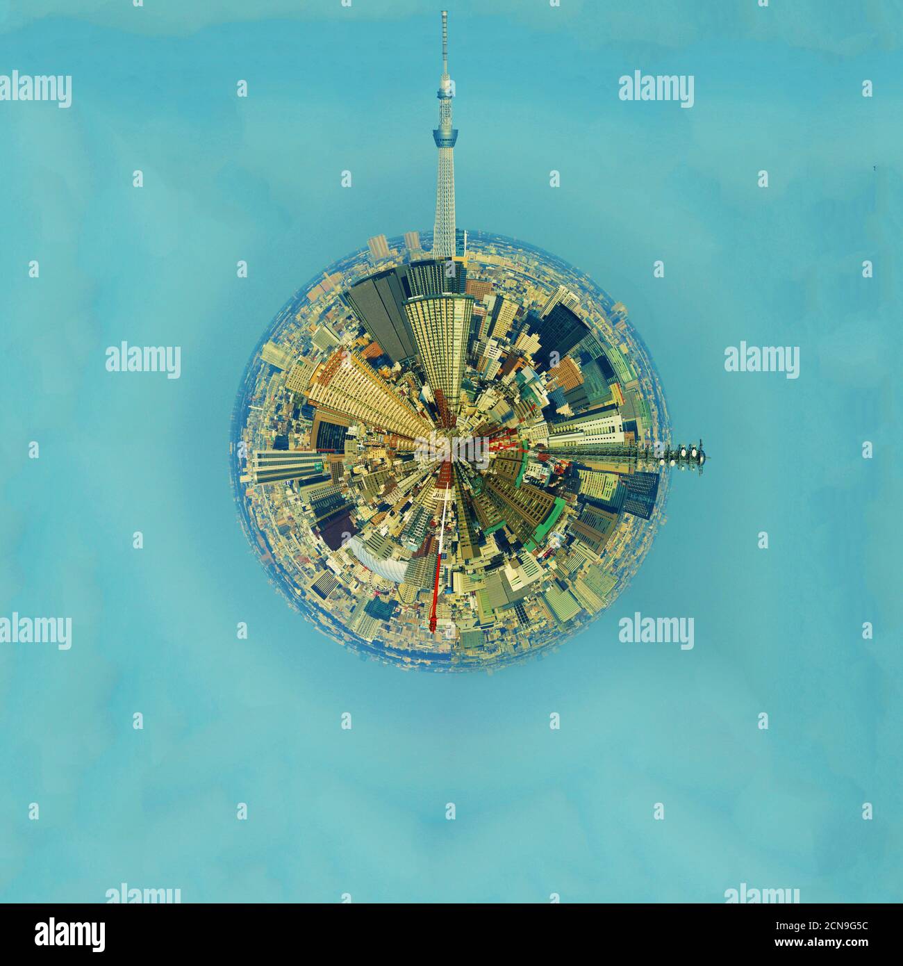 Kleiner Planet (Himmelsbaum) Stockfoto