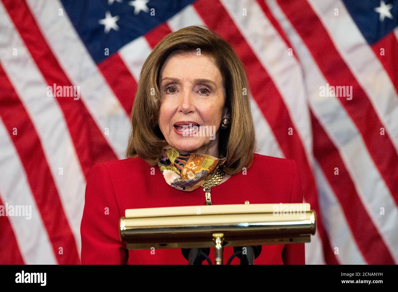 Washington, Usa. September 2020. House Speakerin Nancy Pelosi (D-CA) spricht auf ihrer Pressekonferenz im Rayburn Room im US Capitol. Kredit: SOPA Images Limited/Alamy Live Nachrichten Stockfoto