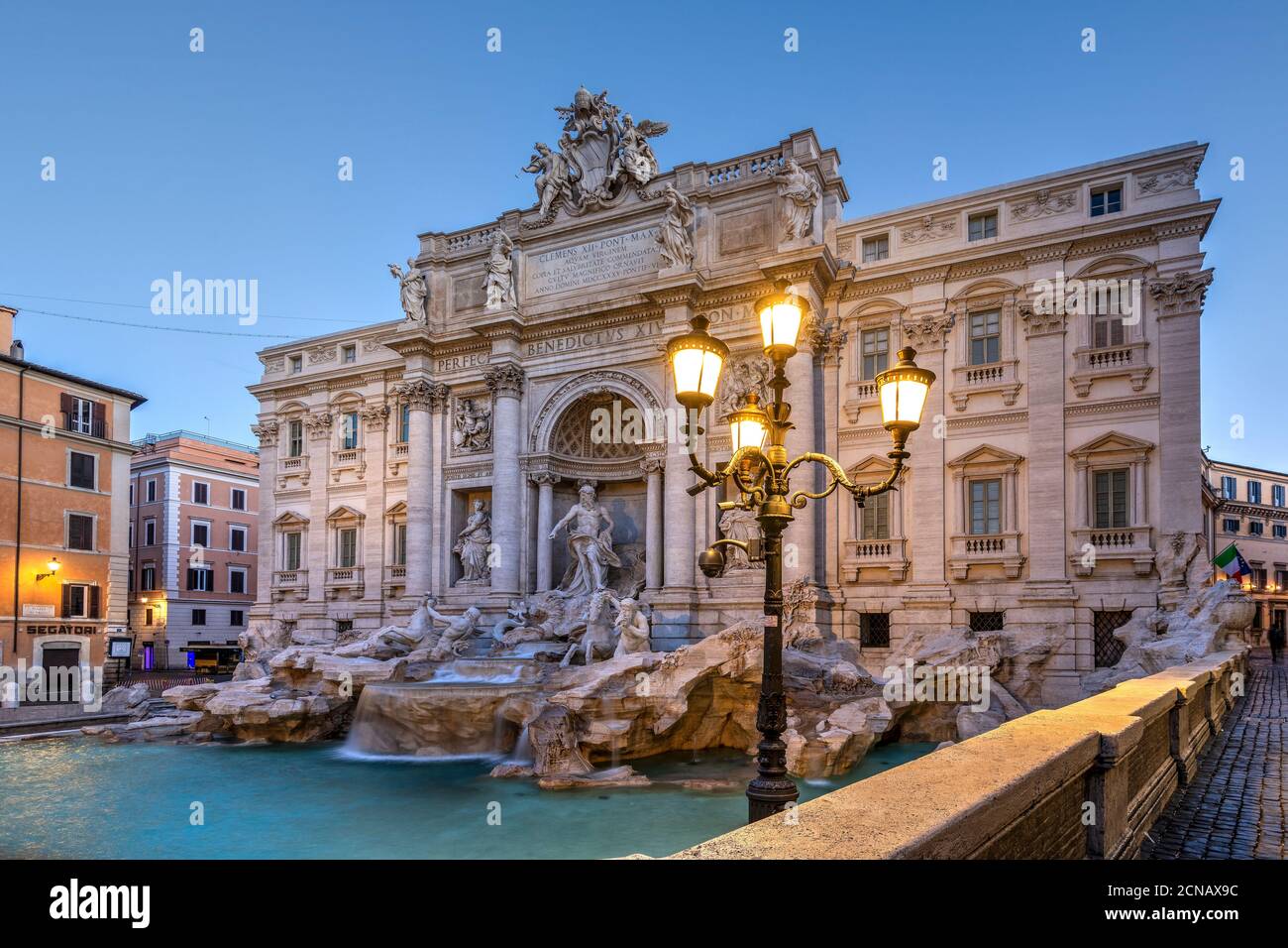 Trevibrunnen und Palazzo Poli, Rom, Latium, Italien Stockfoto