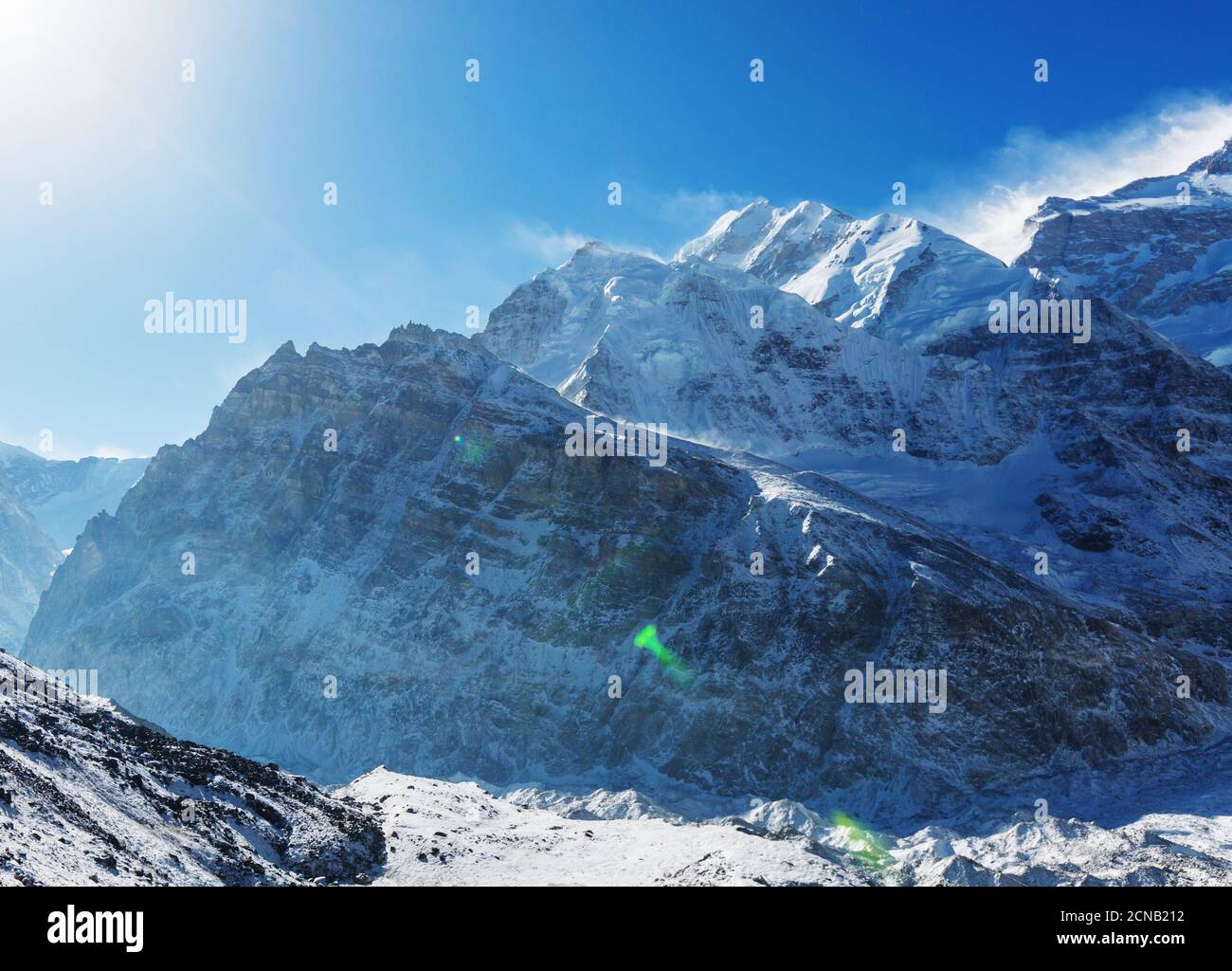 Kanchenjunga-region Stockfoto