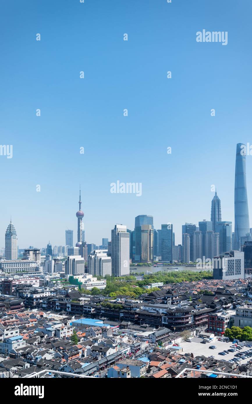 Luftaufnahme der shanghai Landschaft Stockfoto