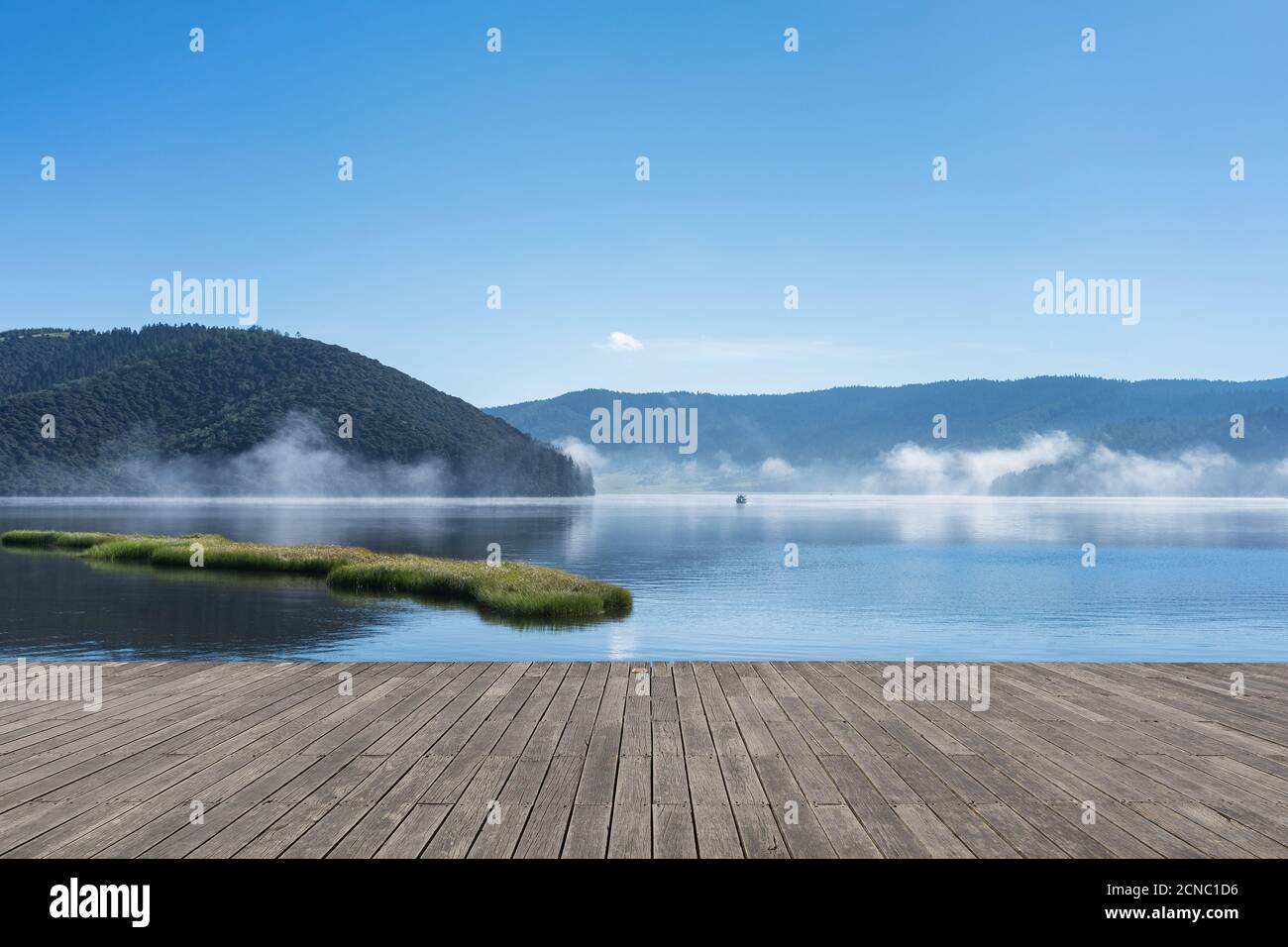 Wunderschöne Seenlandschaft Stockfoto