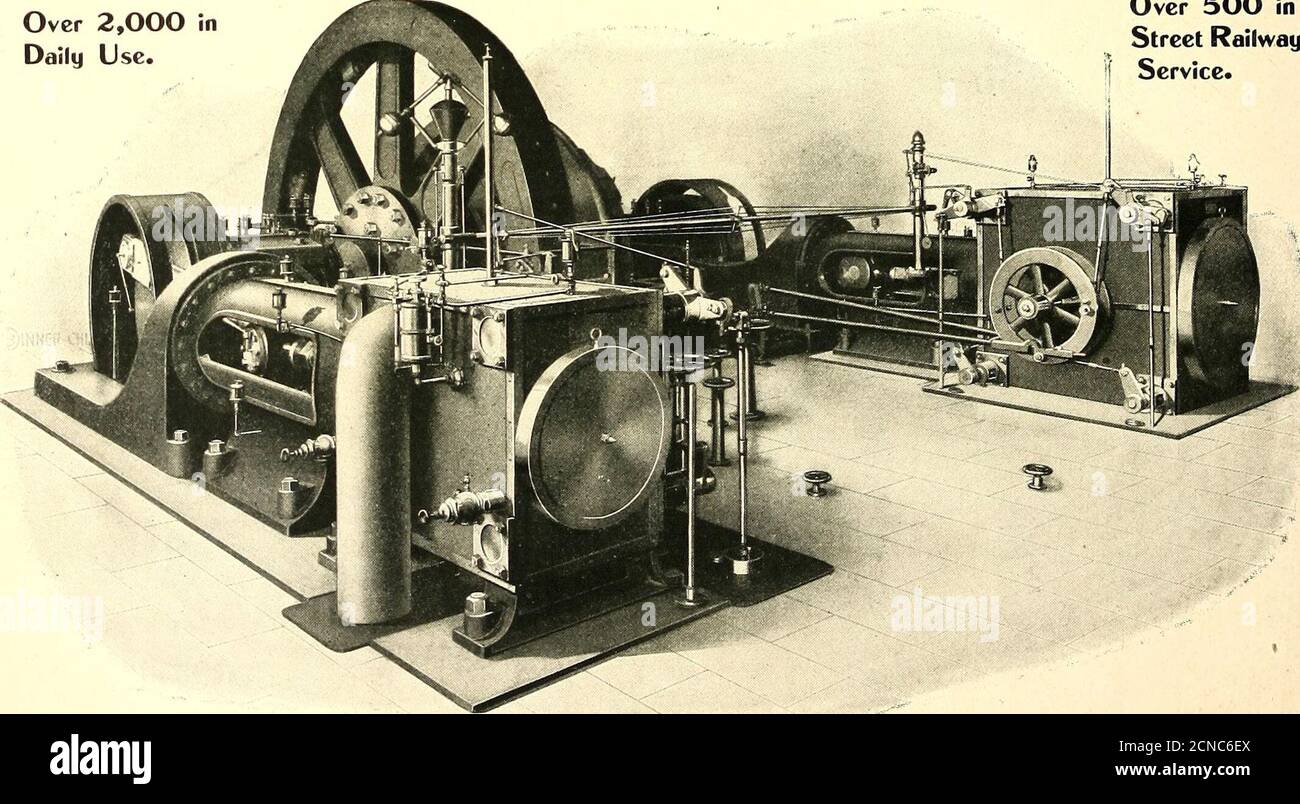 . Die Straßenbahn Zeitschrift . Einfache und CompoundMotoren, Kessel, Heizungen, Pumpen, etc. Schätzungen auf Application Baker Engine & Machine Co. 114 North 3d St., Philadelphia Hamilton Corliss Engines über 2,000 inDaily use eingerichtet. Über 500 in Street RailwayService.. The Hooven, Owens, Renisehler e HamiltonOhio STREET RAILWAY JOURNAL. 157 GRÜNE ECONOMIZER ... SICHERT ... DIE WIRTSCHAFT DES KRAFTSTOFFS DIE WIRTSCHAFT DER ARBEIT 10 BIS 20 PROZENT. EINSPARUNG EINER ERHÖHTEN HEIZFLÄCHE Stockfoto