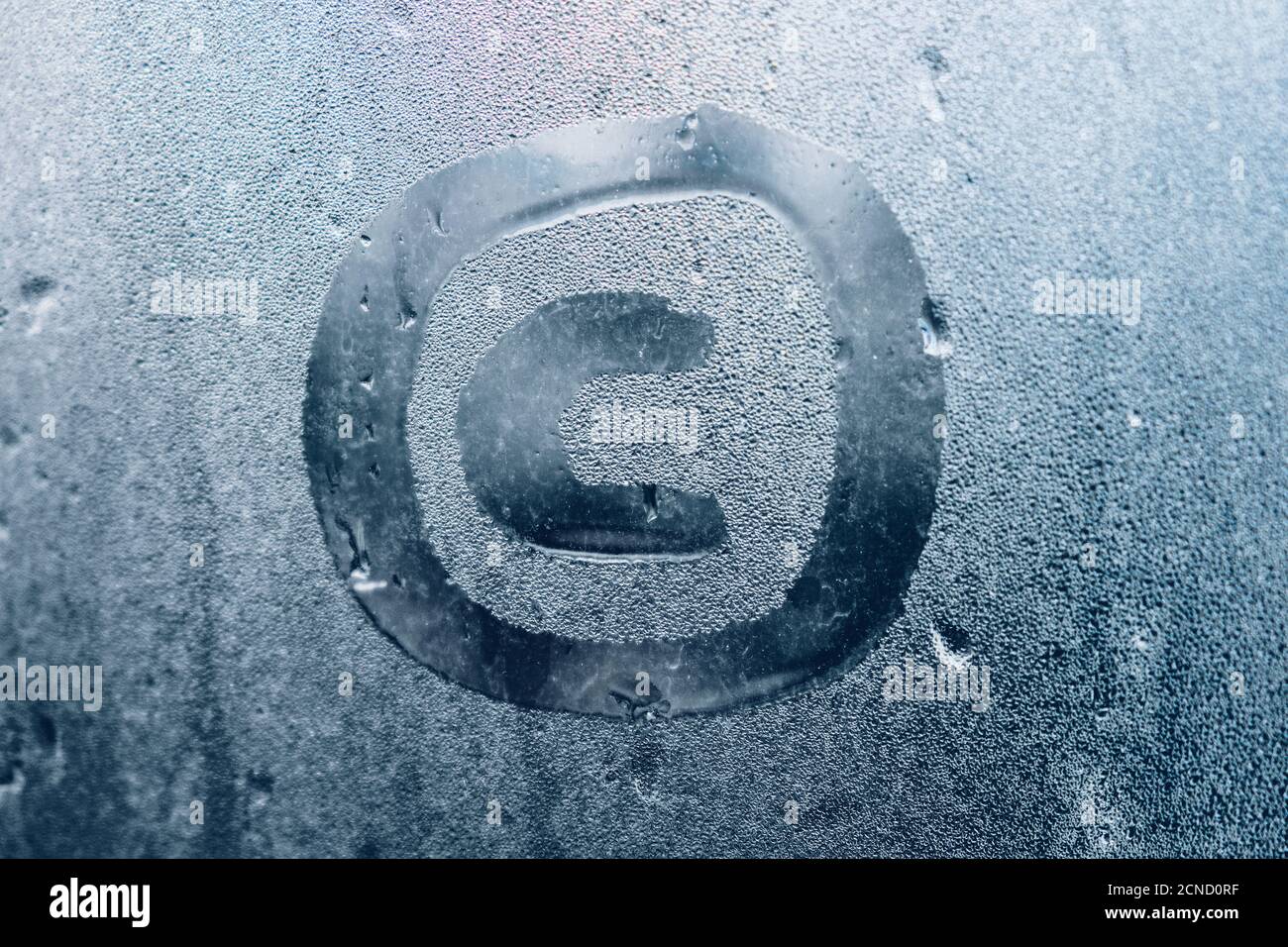 Abstraktes Urheberrecht als Symbol des Schutzrechts. Stockfoto