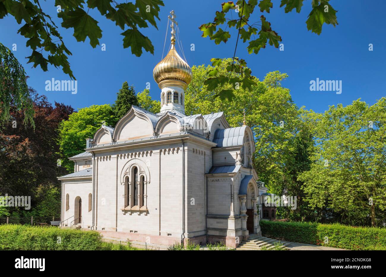 Russische Kirche, Baden-Baden, Schwarzwald, Baden-Württemberg, Deutschland, Europa Stockfoto