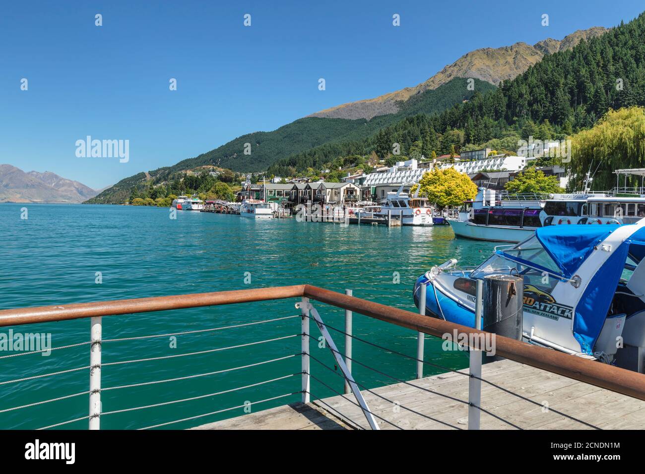 Queenstown, Lake Wakatipu, Otago, Südinsel, Neuseeland, Pazifik Stockfoto