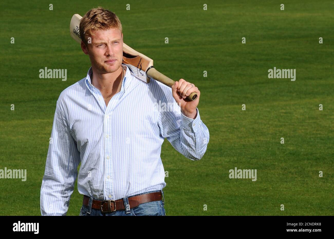 Andrew 'Freddie' Flintoff. Andrew Flintoff im Old Trafford Cricket Ground, Lancashire. 29. MAI 2008 BILDCREDIT : © MARK PAIN / ALAMY Stockfoto