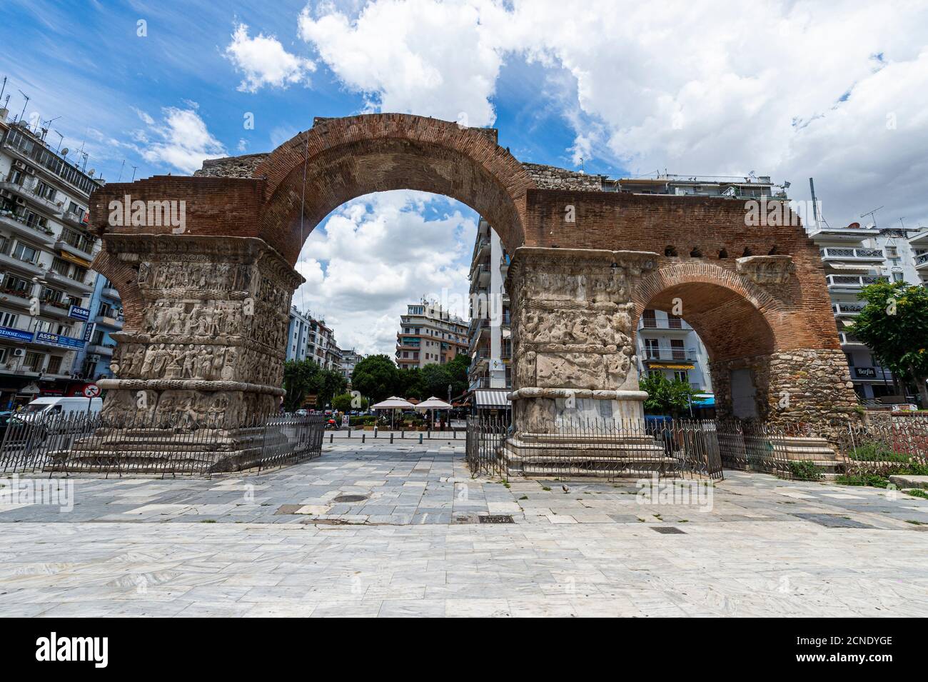 Galerius-Bogen, UNESCO-Weltkulturerbe, Thessaloniki, Griechenland, Europa Stockfoto