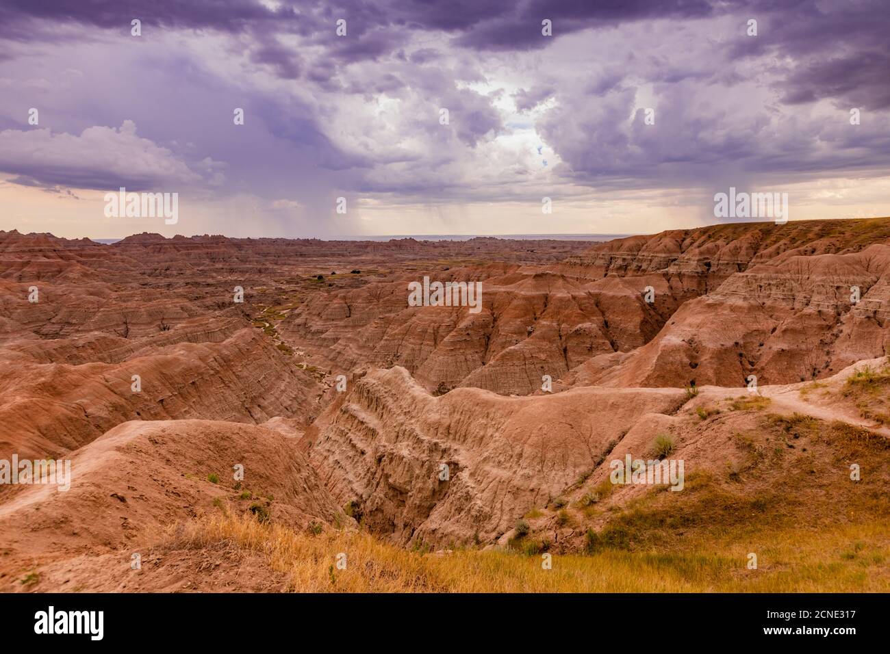 Atemberaubende Aussicht in den Badlands, South Dakota, USA Stockfoto