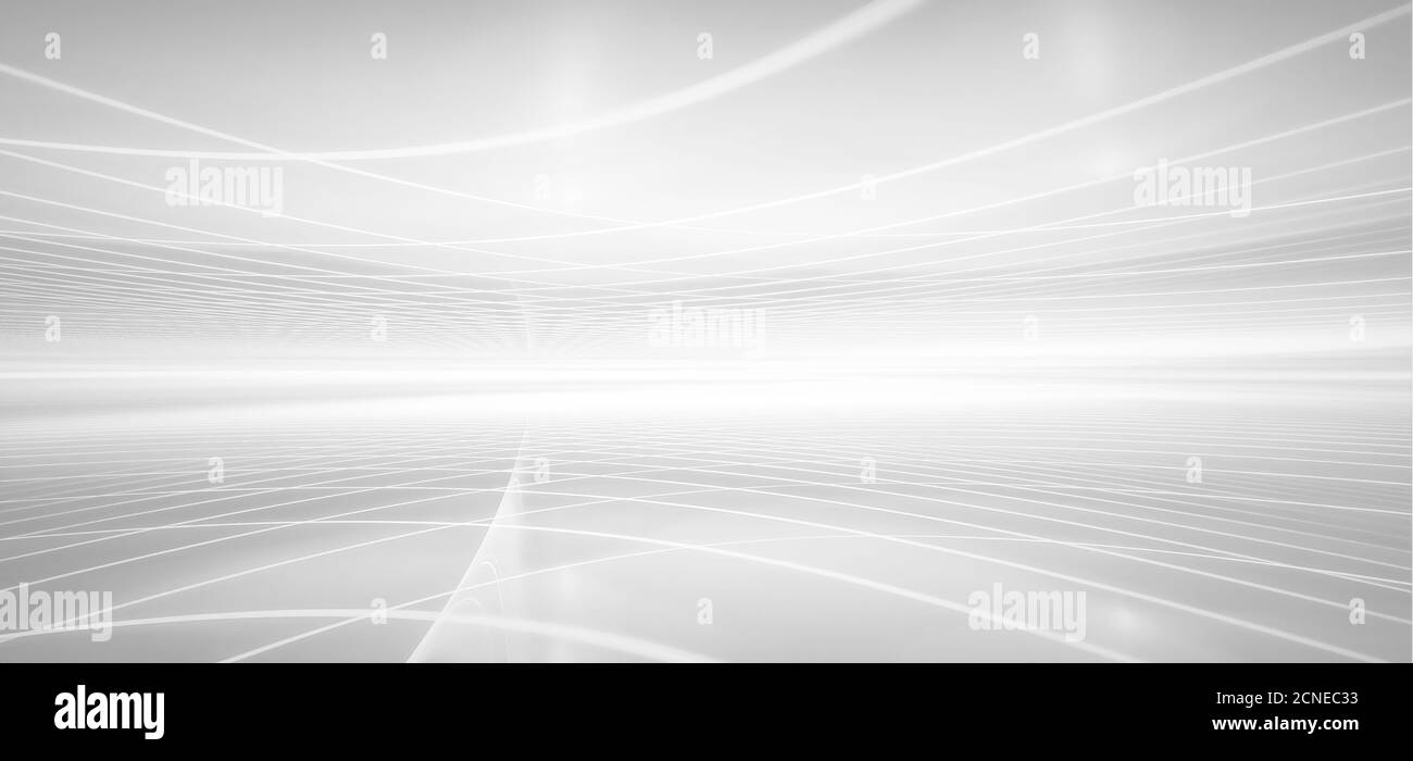 Weißer futuristischer Hintergrund Stockfoto