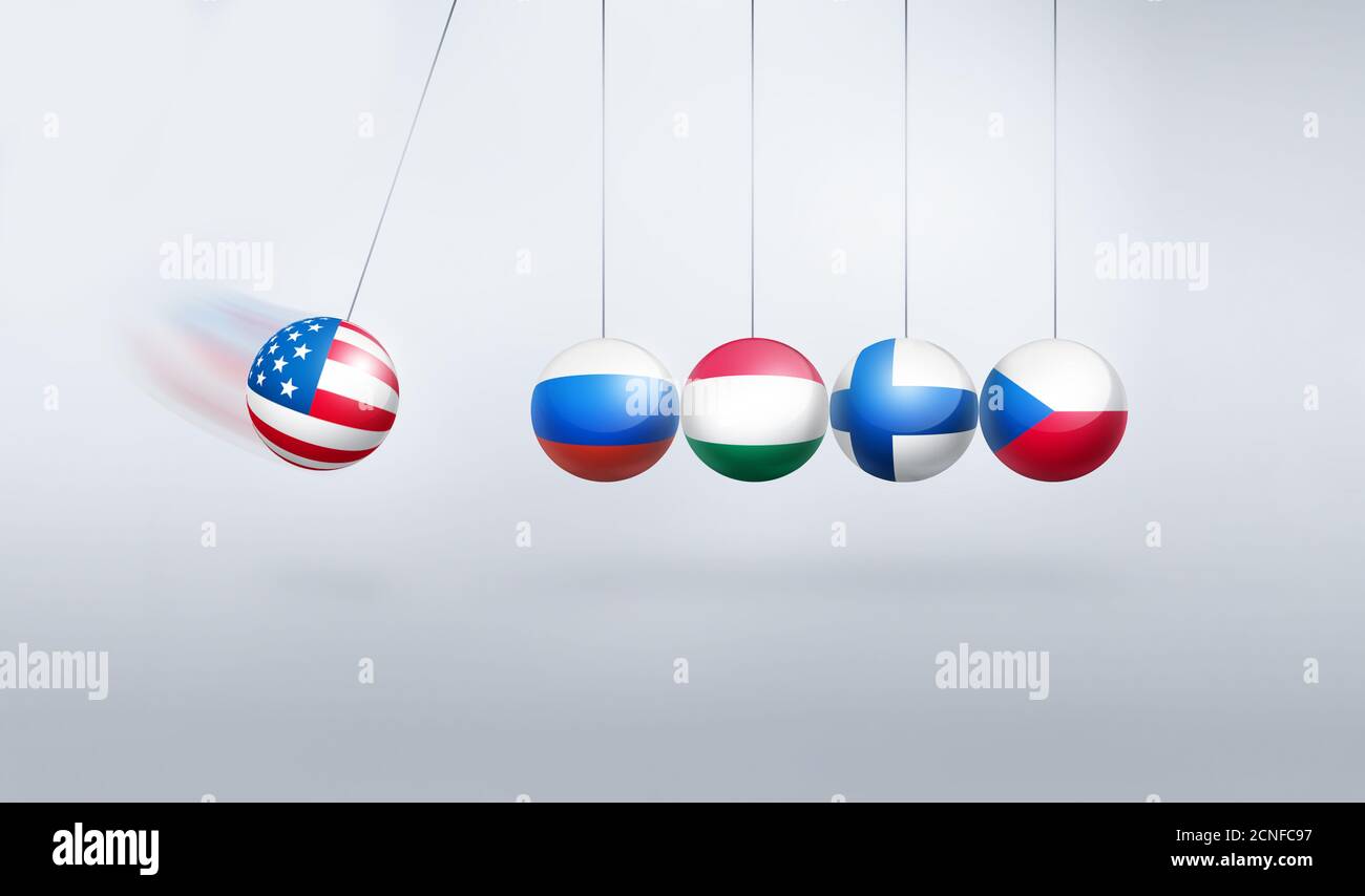 Sanktionen Pendel Stockfoto