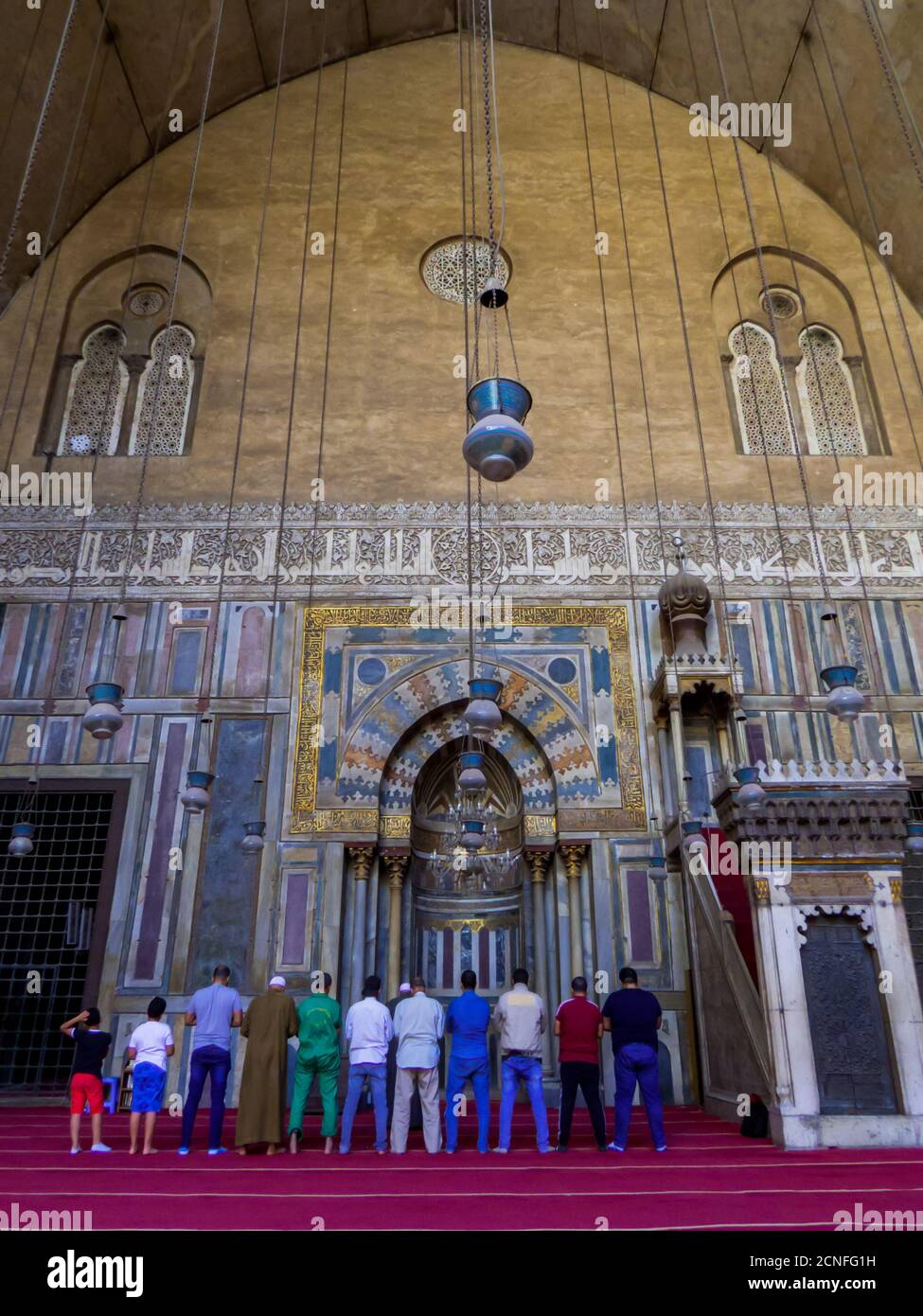 Mosque-Madrassa der Sultan Hassan, Kairo, Ägypten Stockfoto