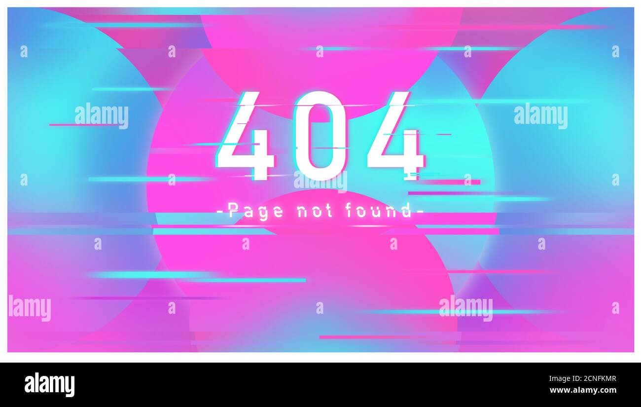 404 Abbildung: Seite nicht gefunden. Stockfoto
