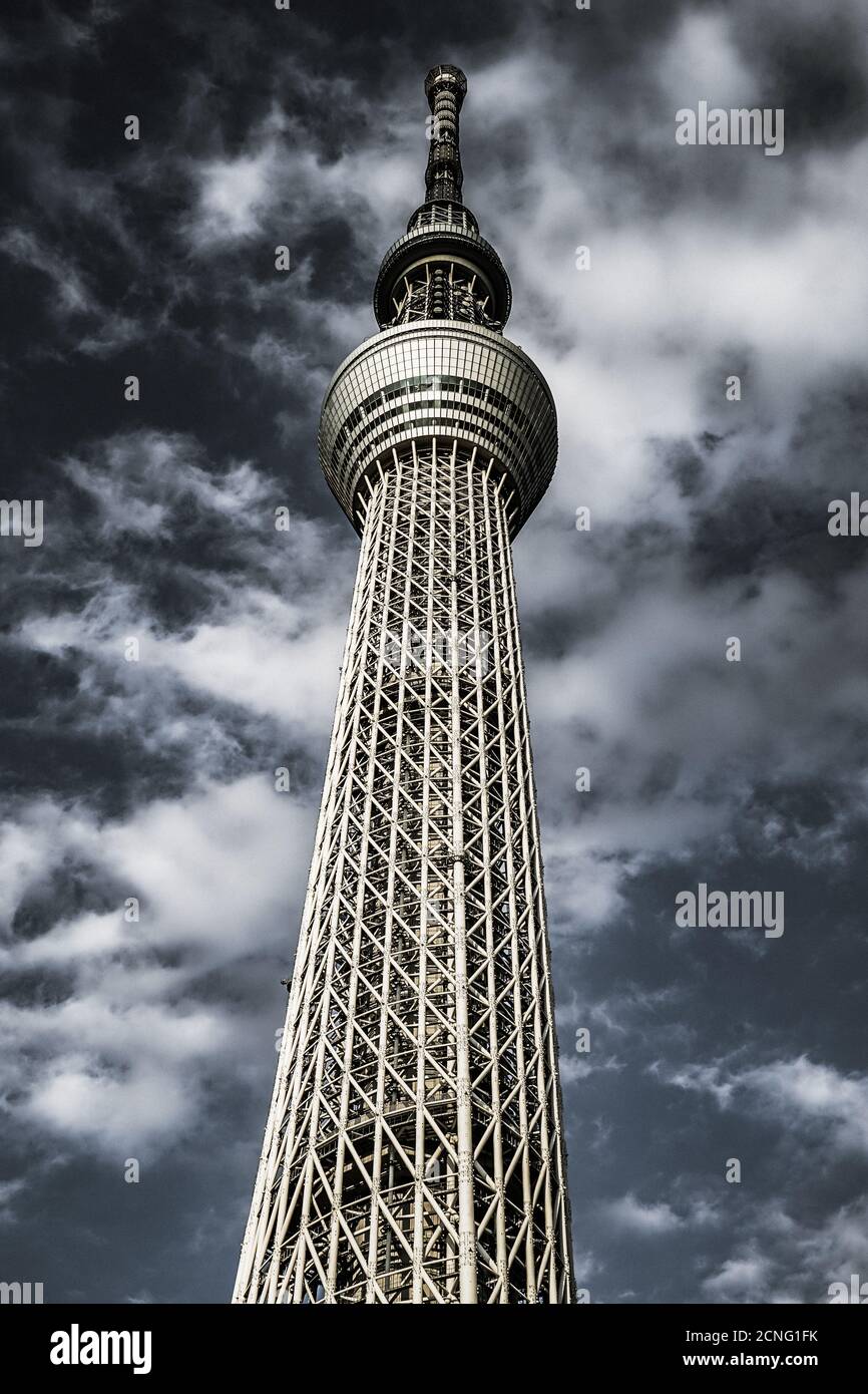 Himmel von Tokyo Sky Tree und schönes Wetter Stockfoto