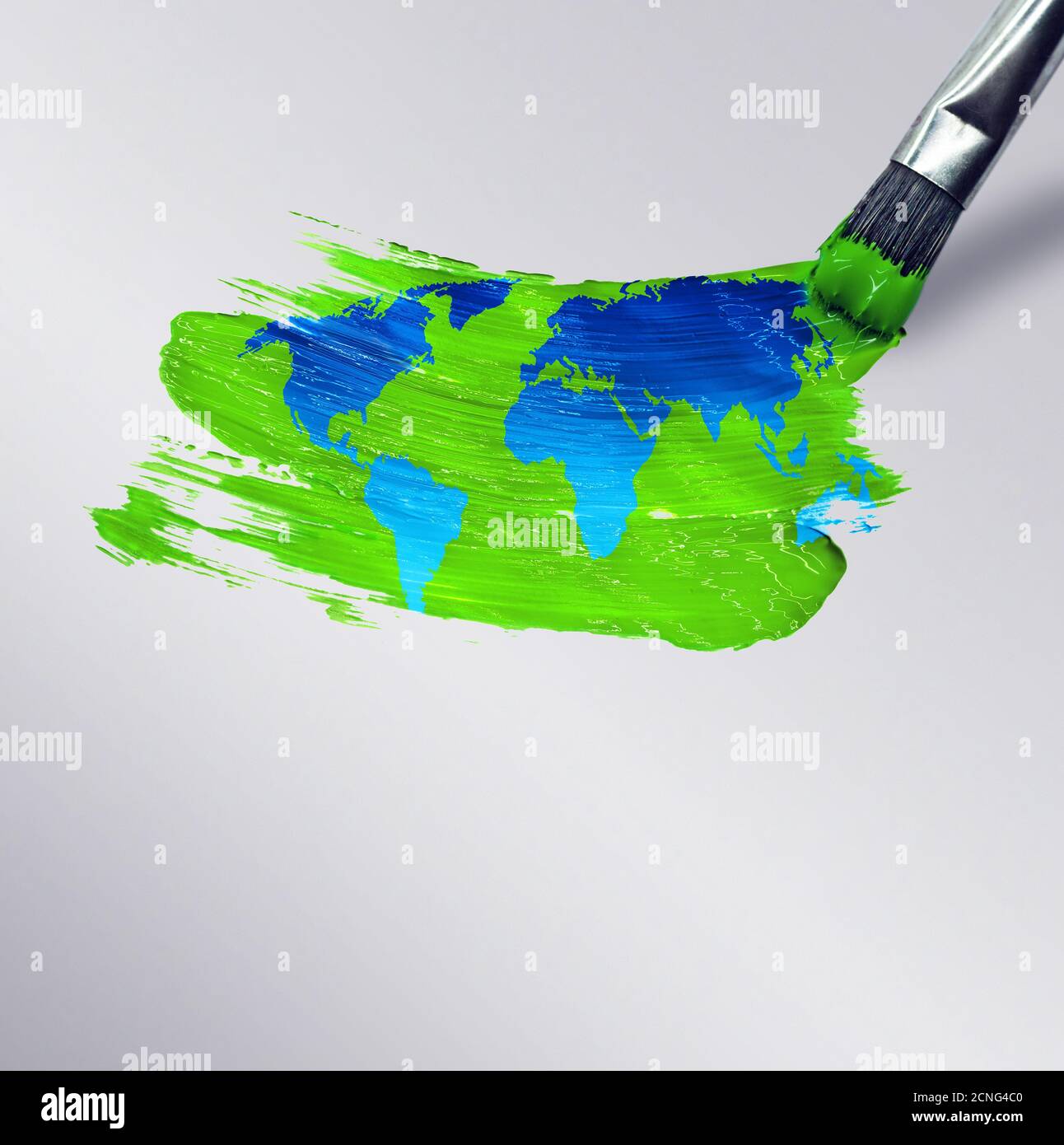 Zeichnen Sie die Welt Stockfoto