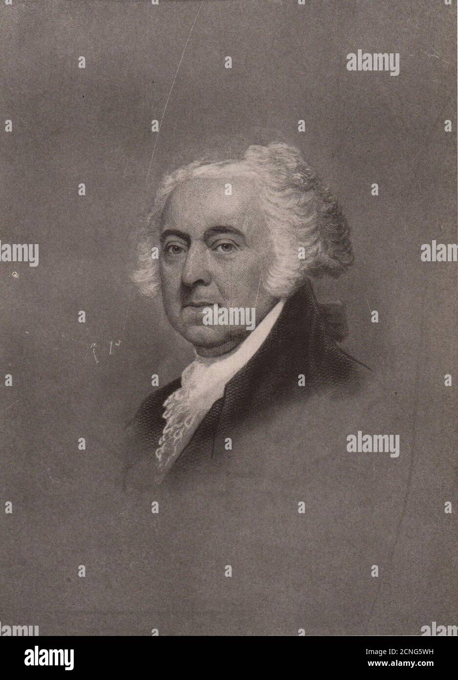 John Adams, zweiter Präsident der Vereinigten Staaten. US 1903 alten antiken Druck Stockfoto