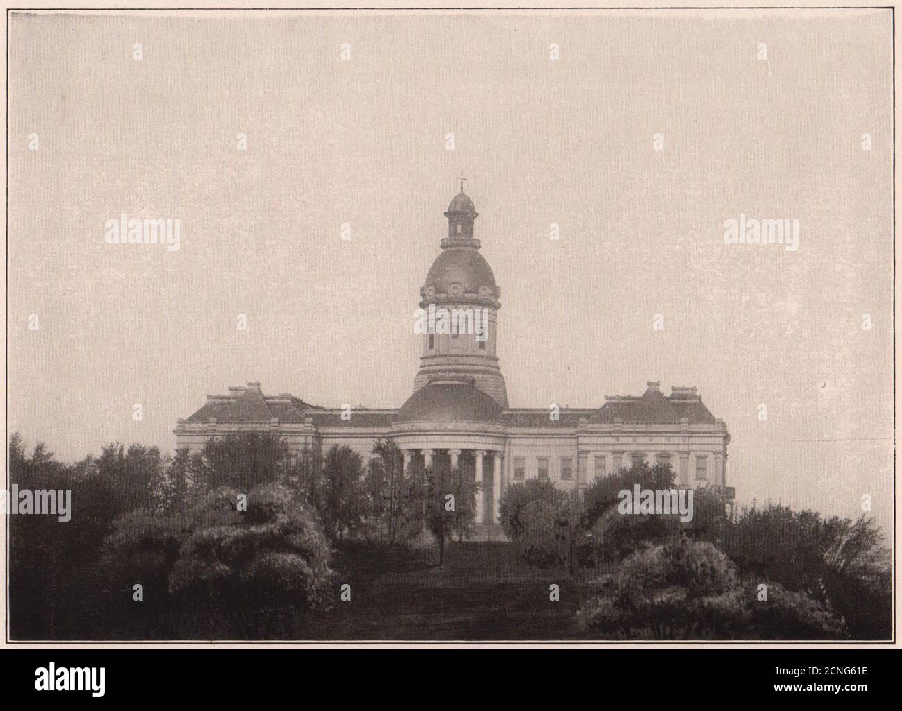 Missouri: State Capitol in Jefferson City. Missouri 1903 alten antiken Druck Stockfoto